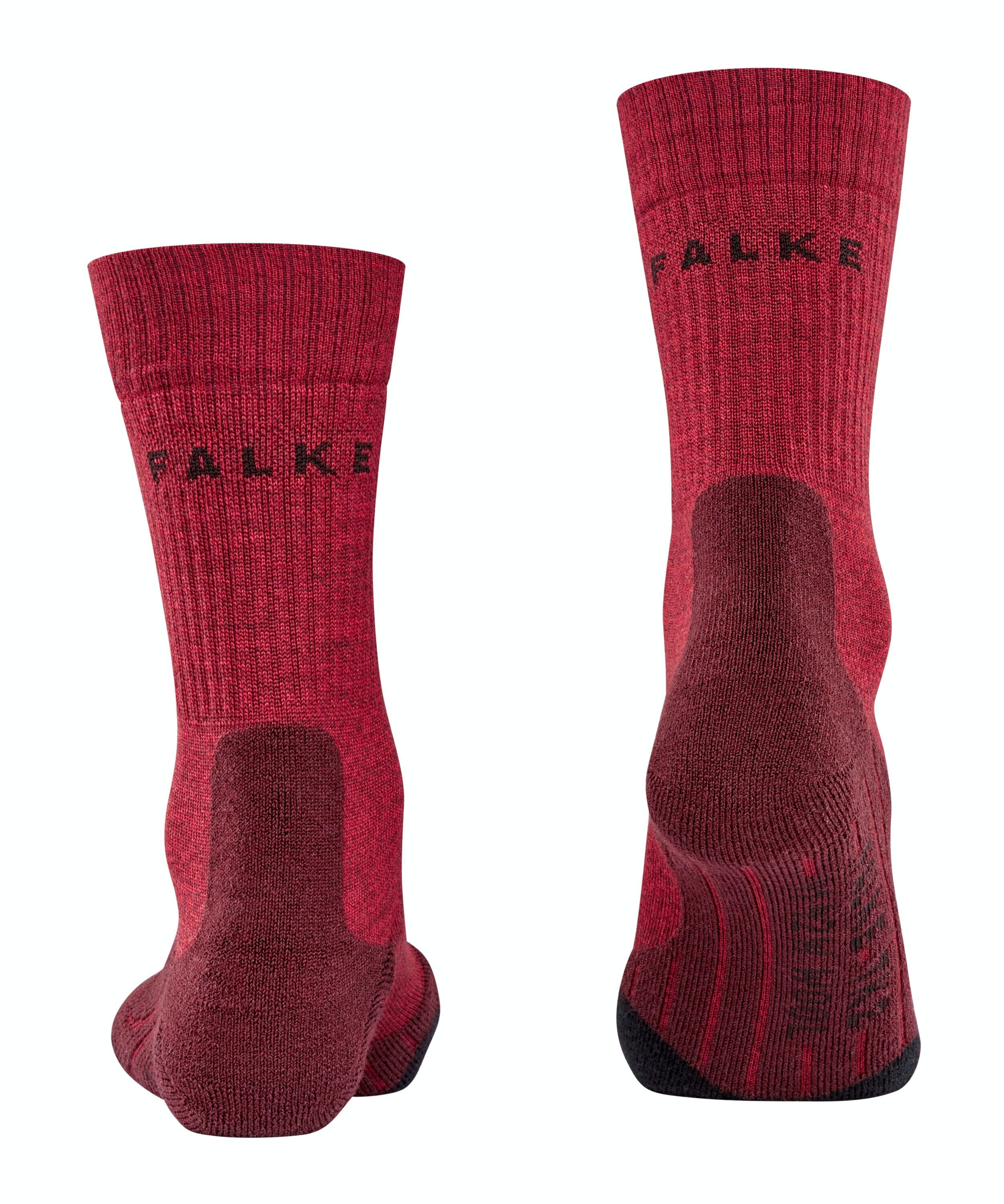FALKE TK2 Explore Wool dames trekking sokken, rood (scarlet)