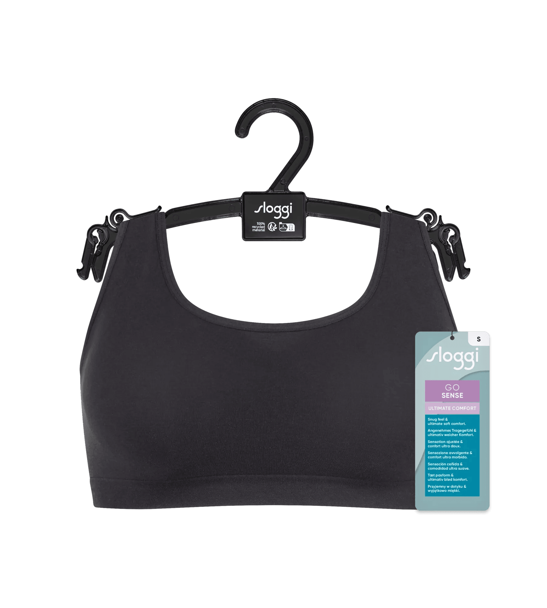 Sloggi Women GO Sense Top, bralette, zwart