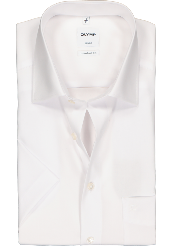 OLYMP Luxor comfort fit overhemd, korte mouw, wit OLYMP Luxor comfort fit overhemd, korte mouw, wit
