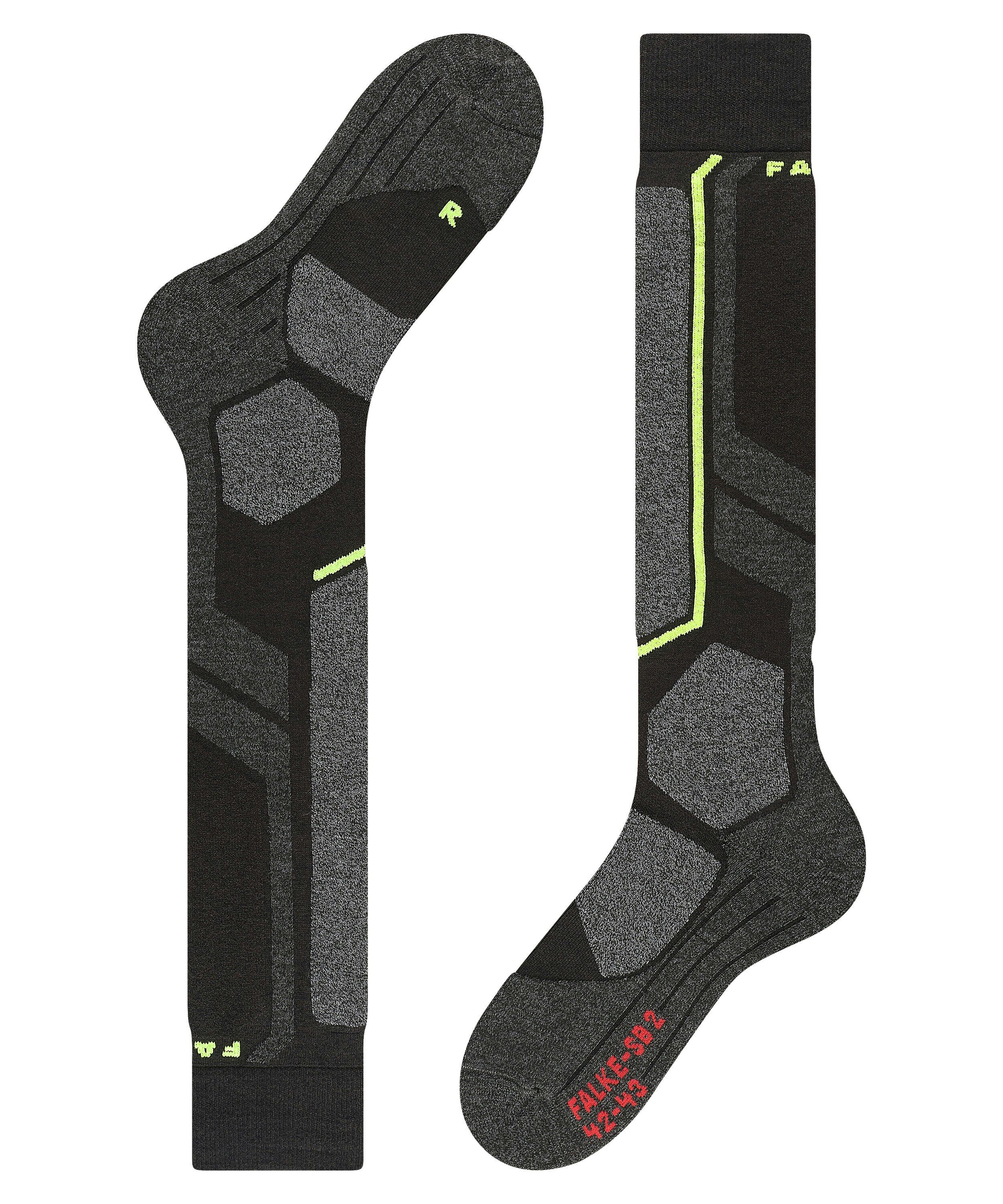 FALKE SB2 unisex Snowboard kniekousen, zwart (black-mix)