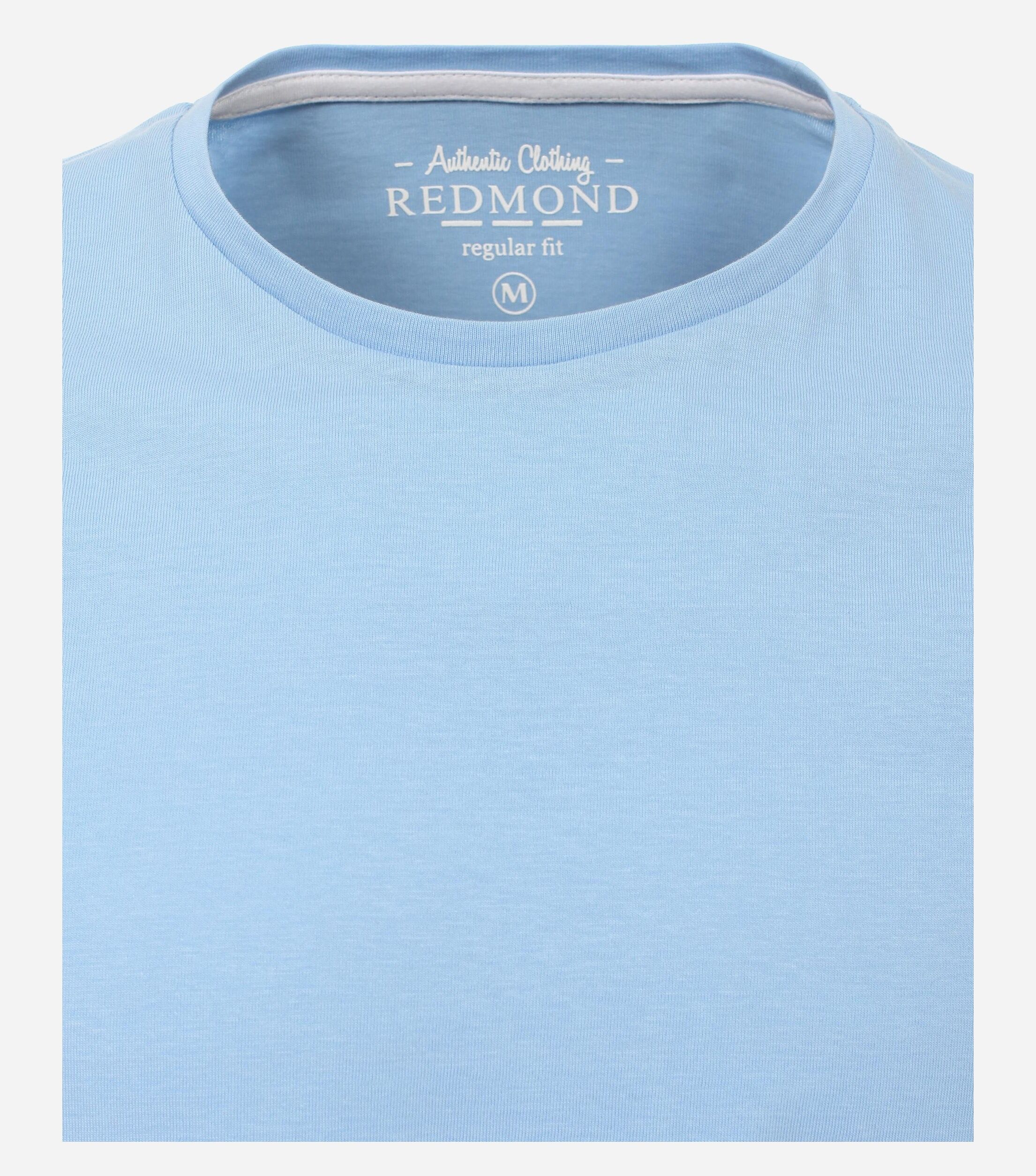 Redmond regular fit T-shirt, korte mouw O-hals, blauw