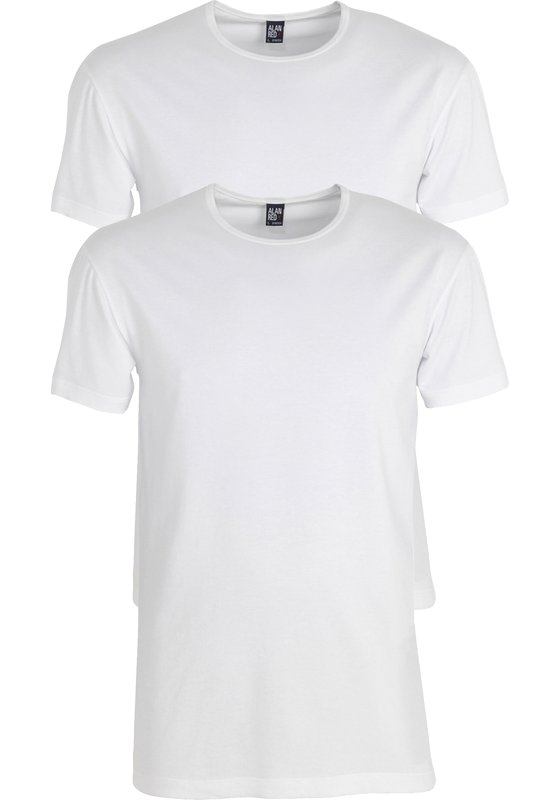 ALAN RED T-shirts Ottawa (2-pack), O-hals stretch, wit ALAN RED T-shirts Ottawa (2-pack), O-hals stretch, wit