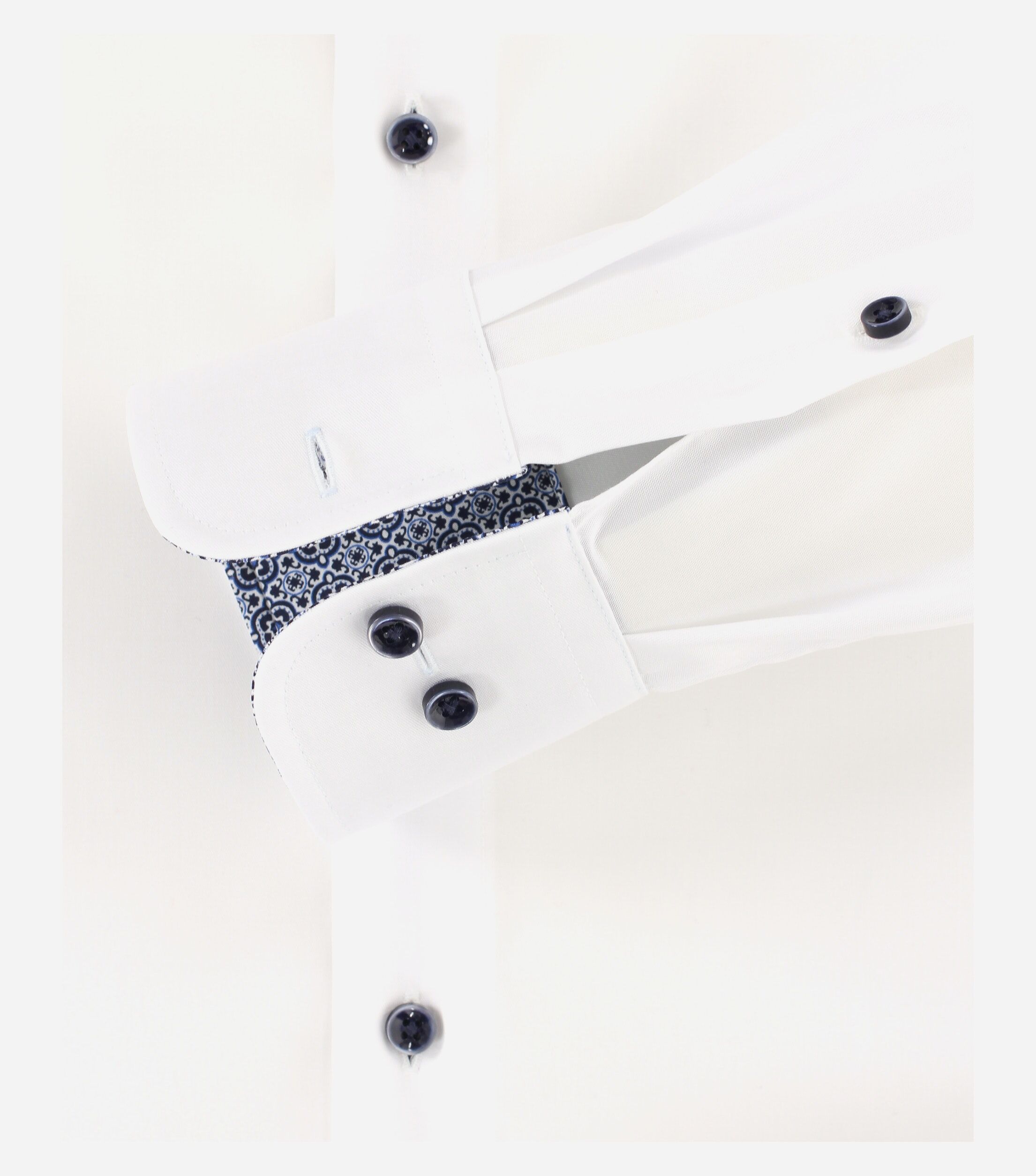CASA MODA modern fit overhemd, twill, wit