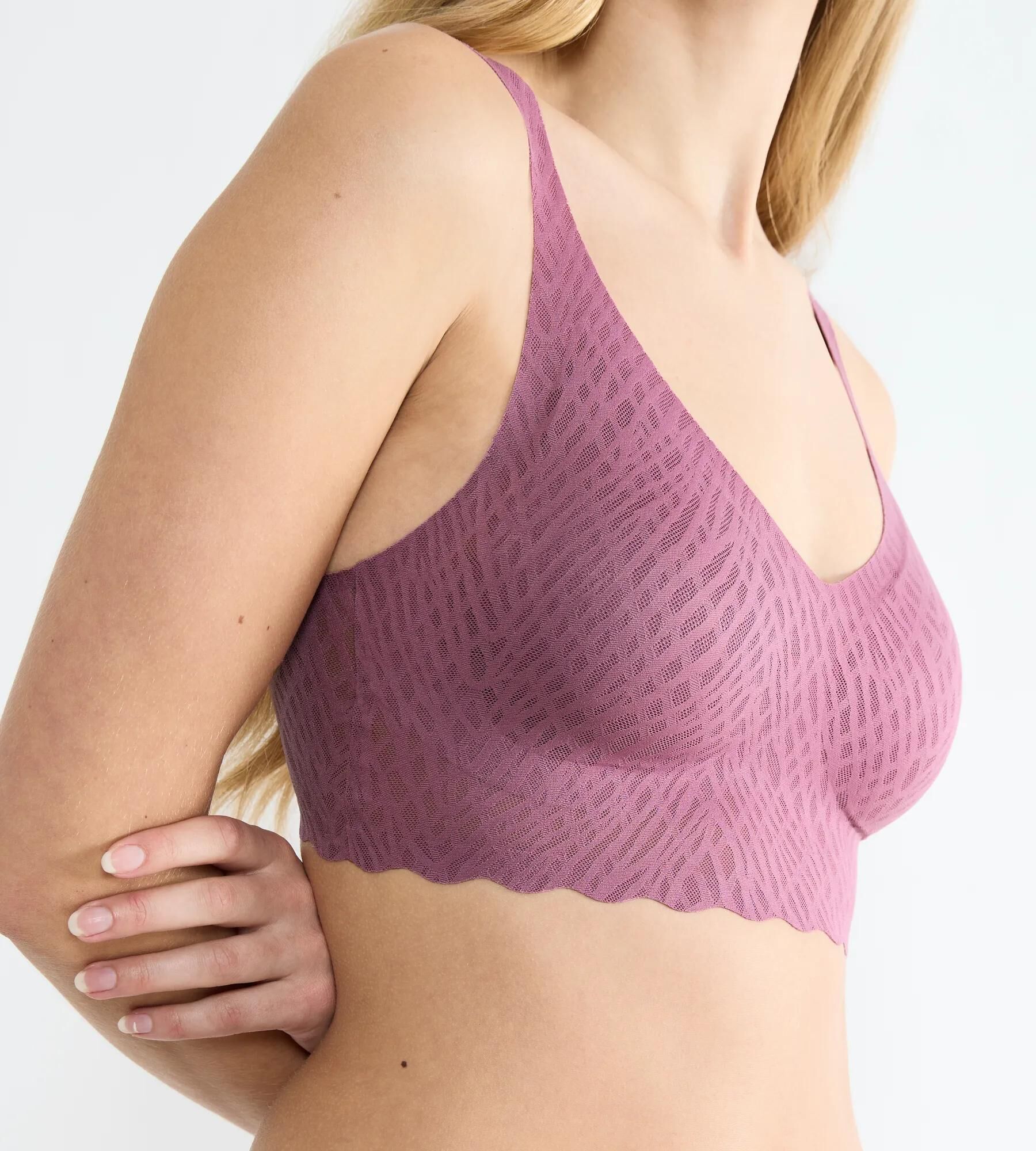 Sloggi Women ZERO Feel Bliss Bralette, bralette, mauve paars
