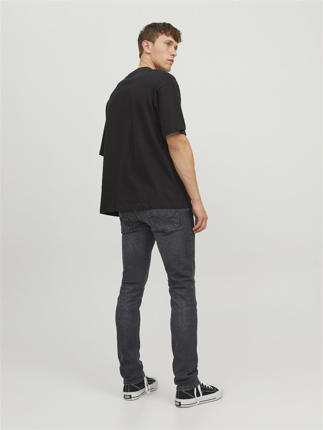 JACK & JONES Glenn Original loose fit, heren jeans, zwart denim