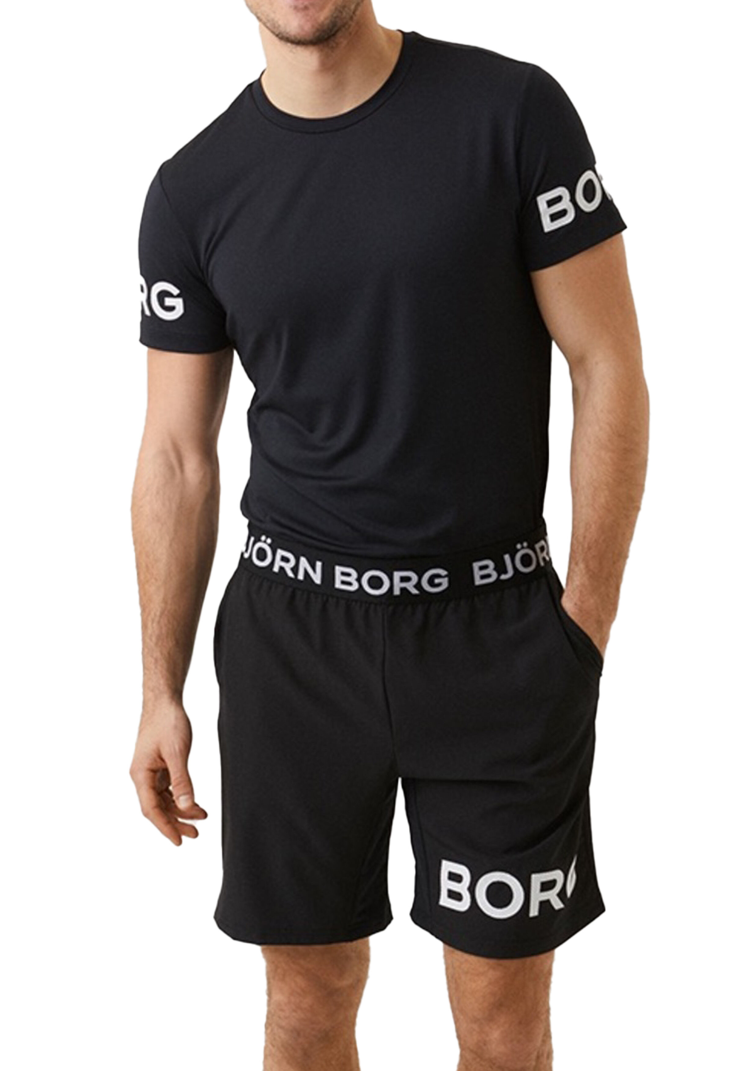 Bjorn Borg Shorts, heren broek kort, zwart