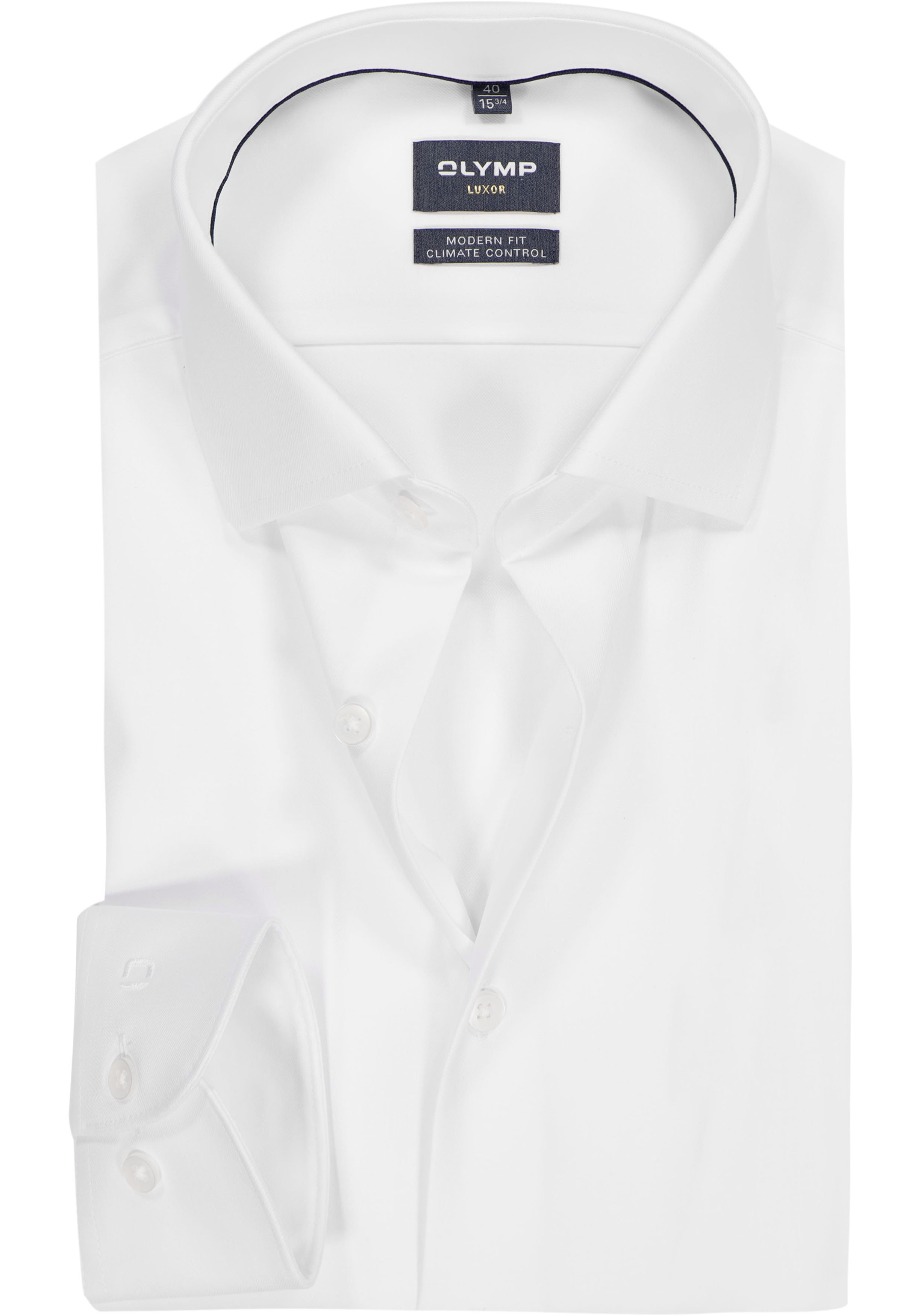OLYMP Luxor modern fit overhemd 24/7, wit