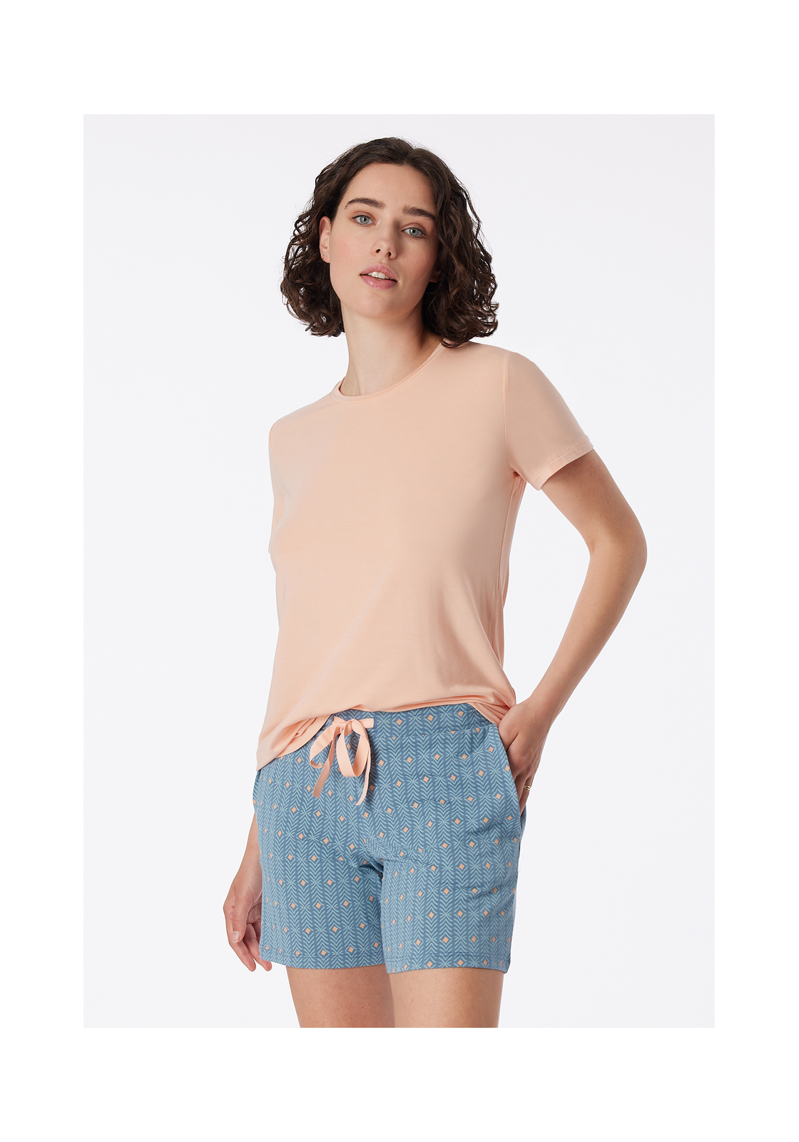 image_8_176418-915_4_1280x1280 SCHIESSER Mix+Relax loungebroek kort, dames broek kort modal multicolor gedessineerd
