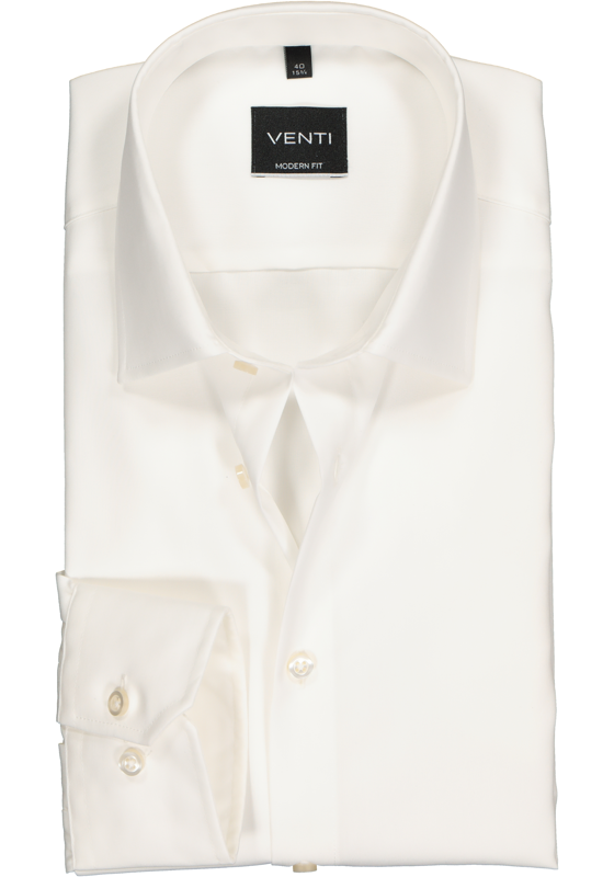 VENTI modern fit overhemd, mouwlengte 7, beige VENTI modern fit overhemd, mouwlengte 7, beige