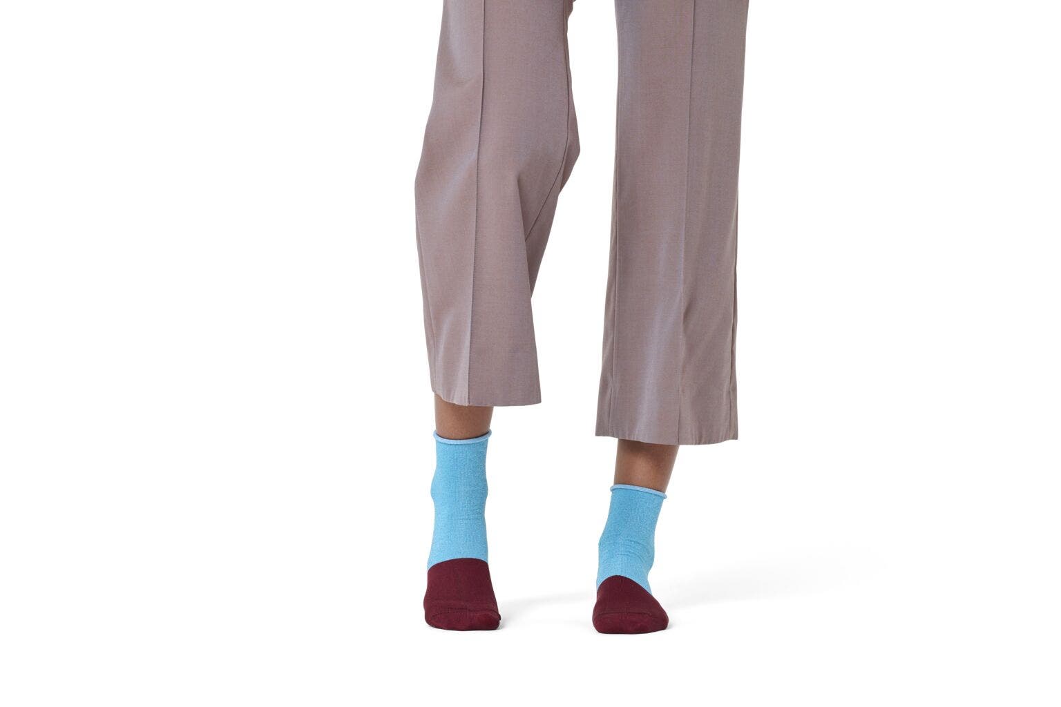 Happy Socks Extended Toe 1/2 Crew Sock, hoge unisex enkelsokken, blauw