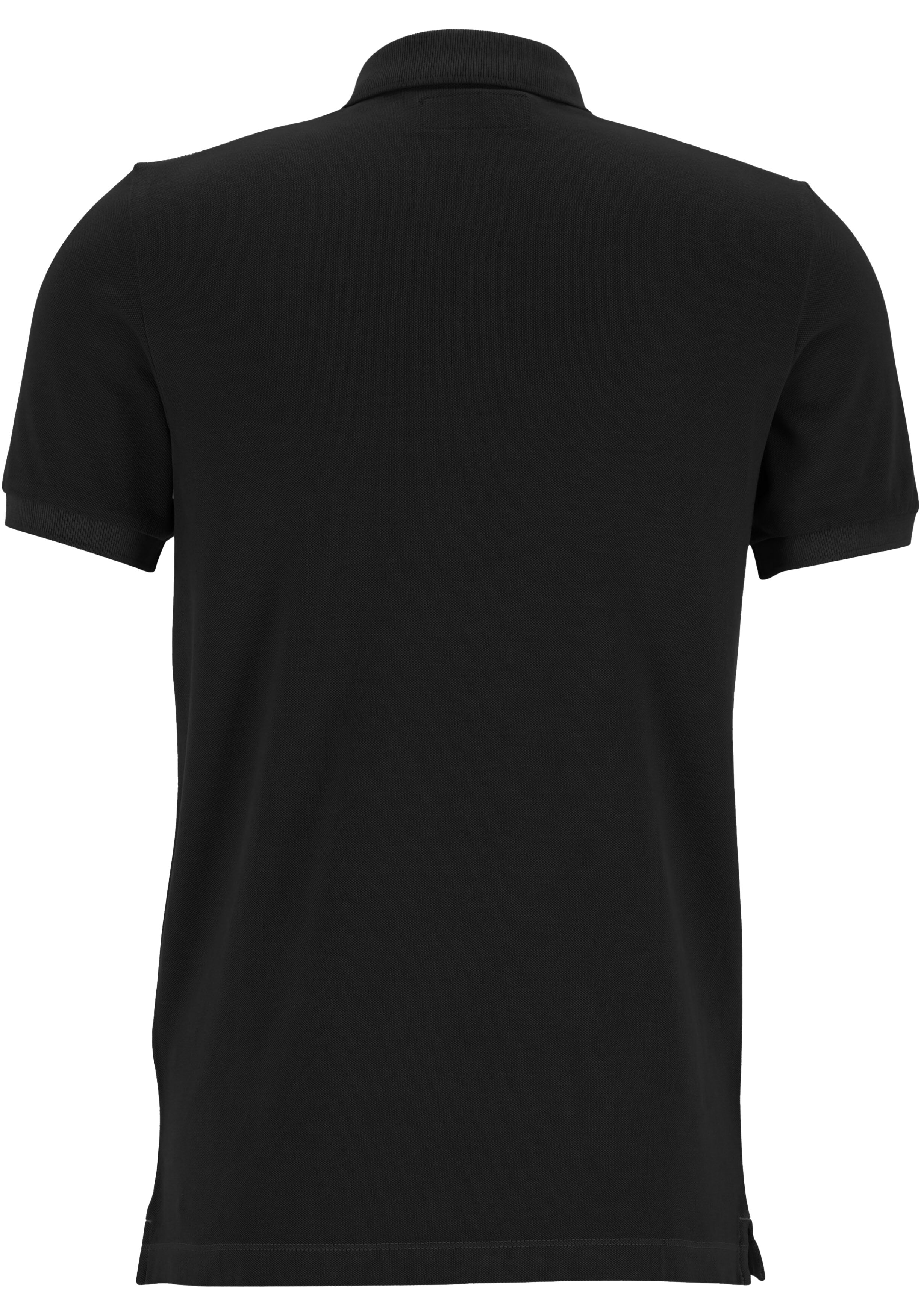 Marc O'Polo shaped fit polo, heren poloshirt, zwart