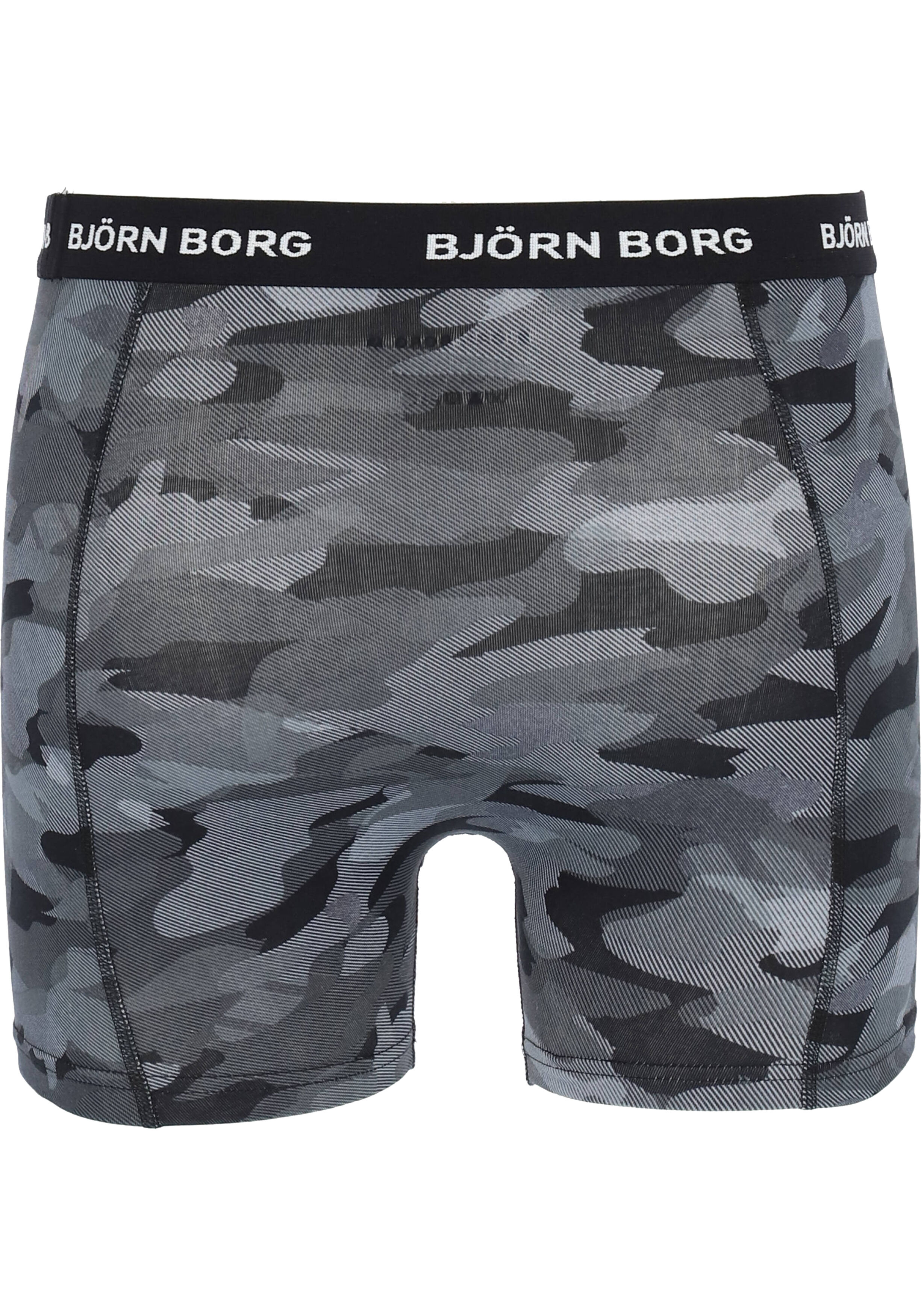 Bjorn Borg boxershorts Essential (3-pack), heren boxers normale lengte, zwart Black beauty