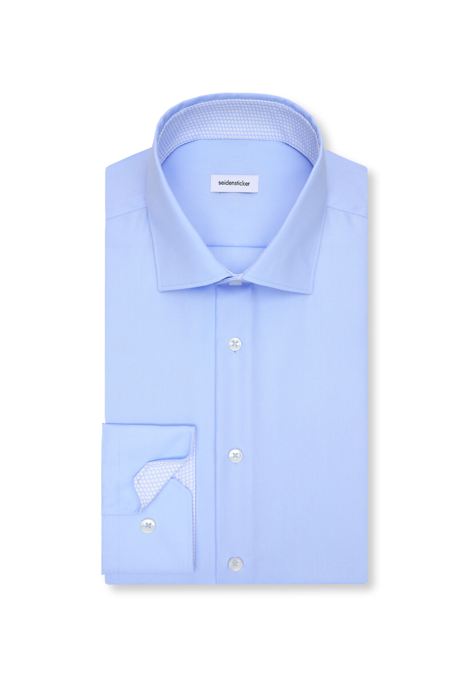 Seidensticker slim fit overhemd, popeline, blauw