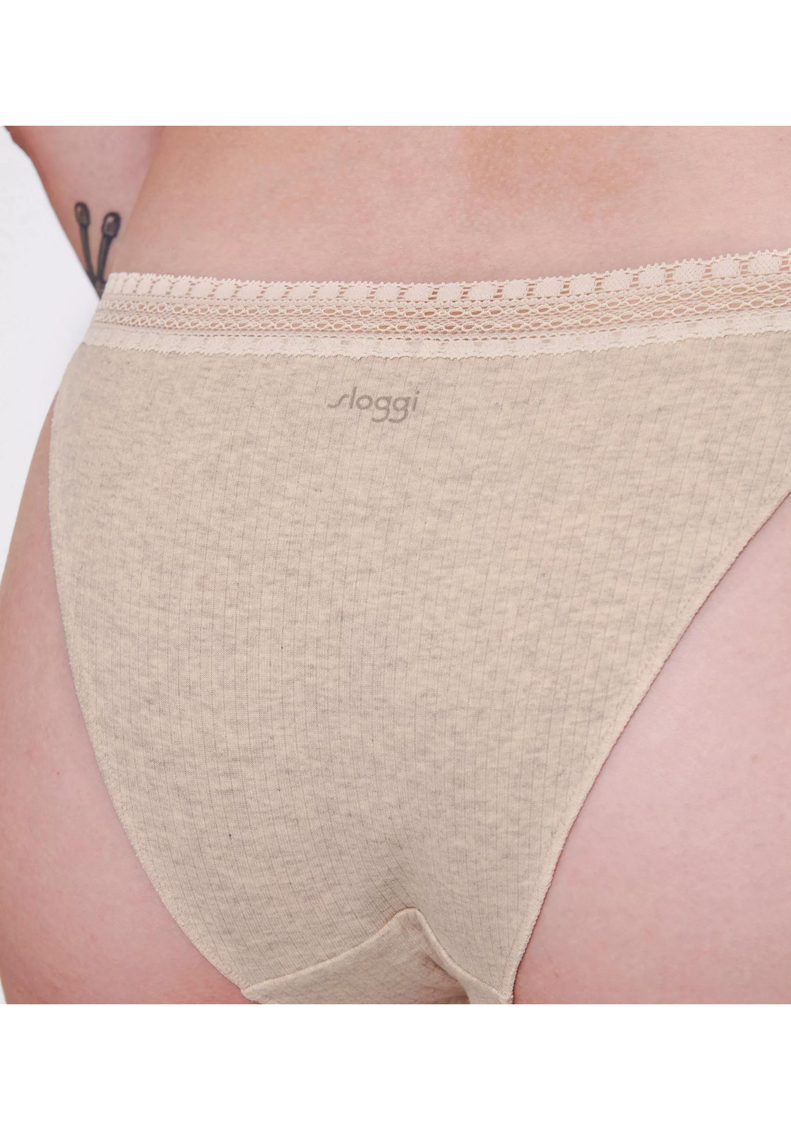 image_8_10217740_M013_6jpgdate-modefied2023-09-14T224 Sloggi Women GO Ribbed R Tanga (2-pack), dames slip, beige melange