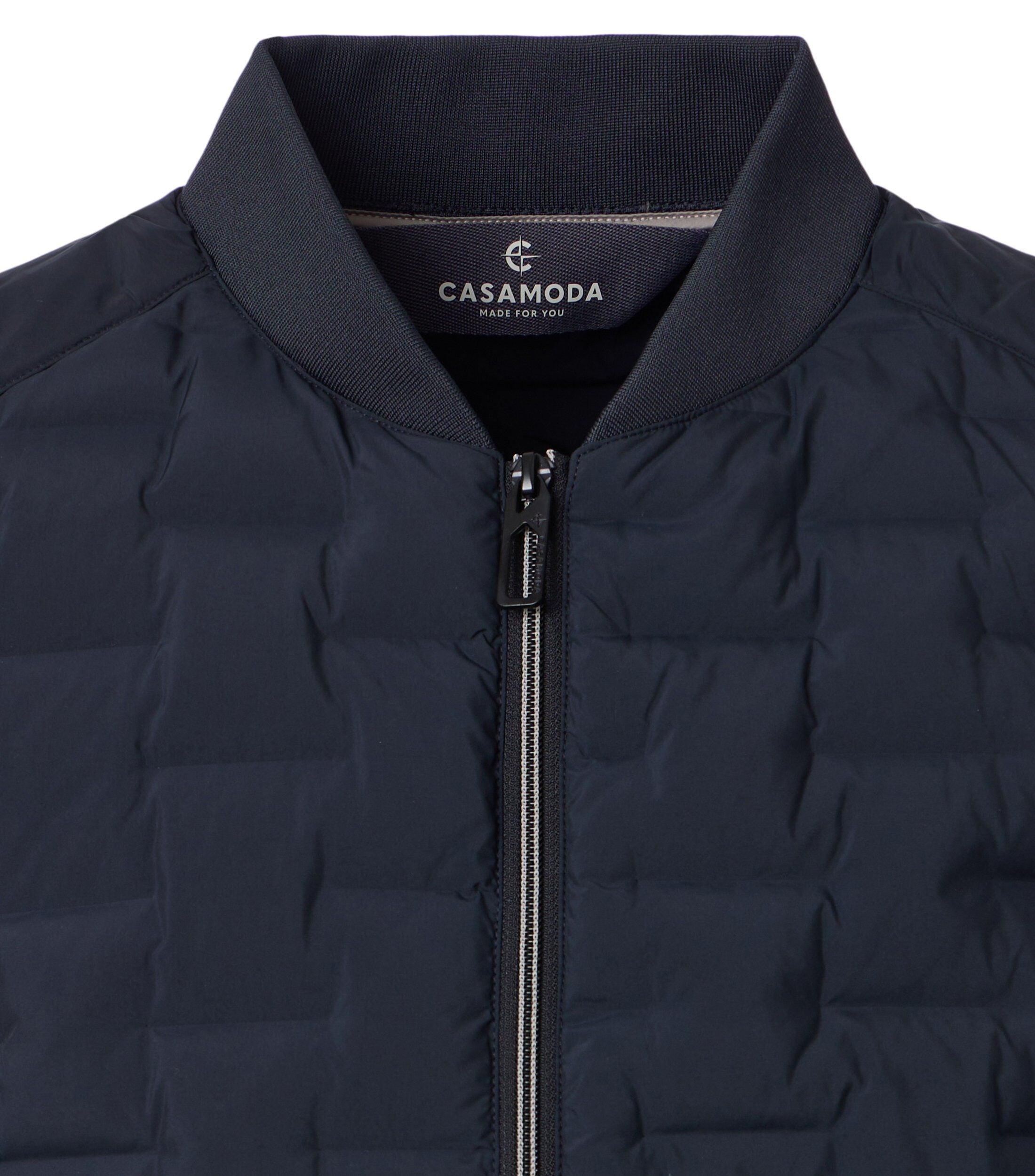 CASA MODA comfort fit bodywarmer, blauw, donkerblauw, wit