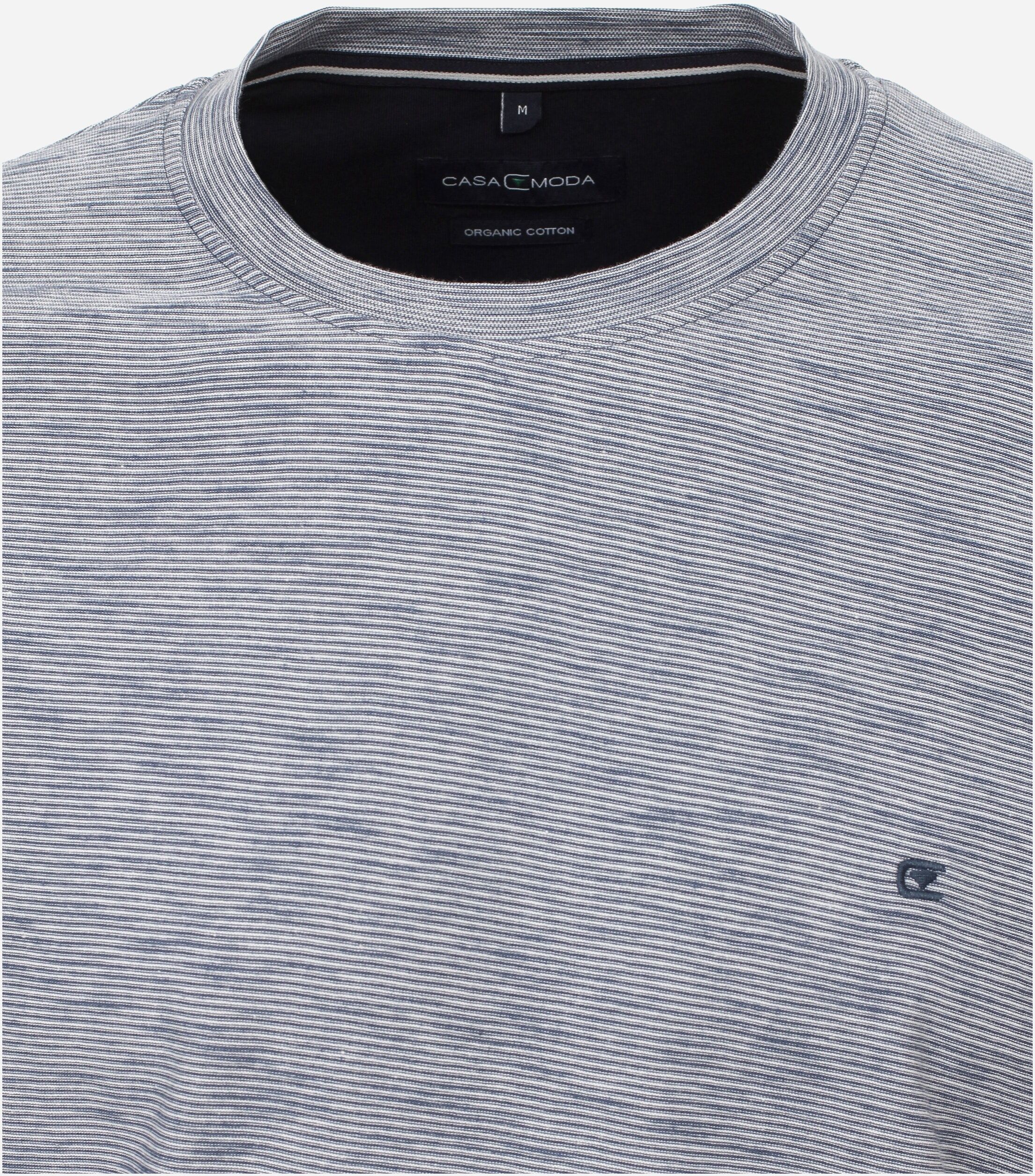 CASA MODA comfort fit heren T-shirt, blauw dessin