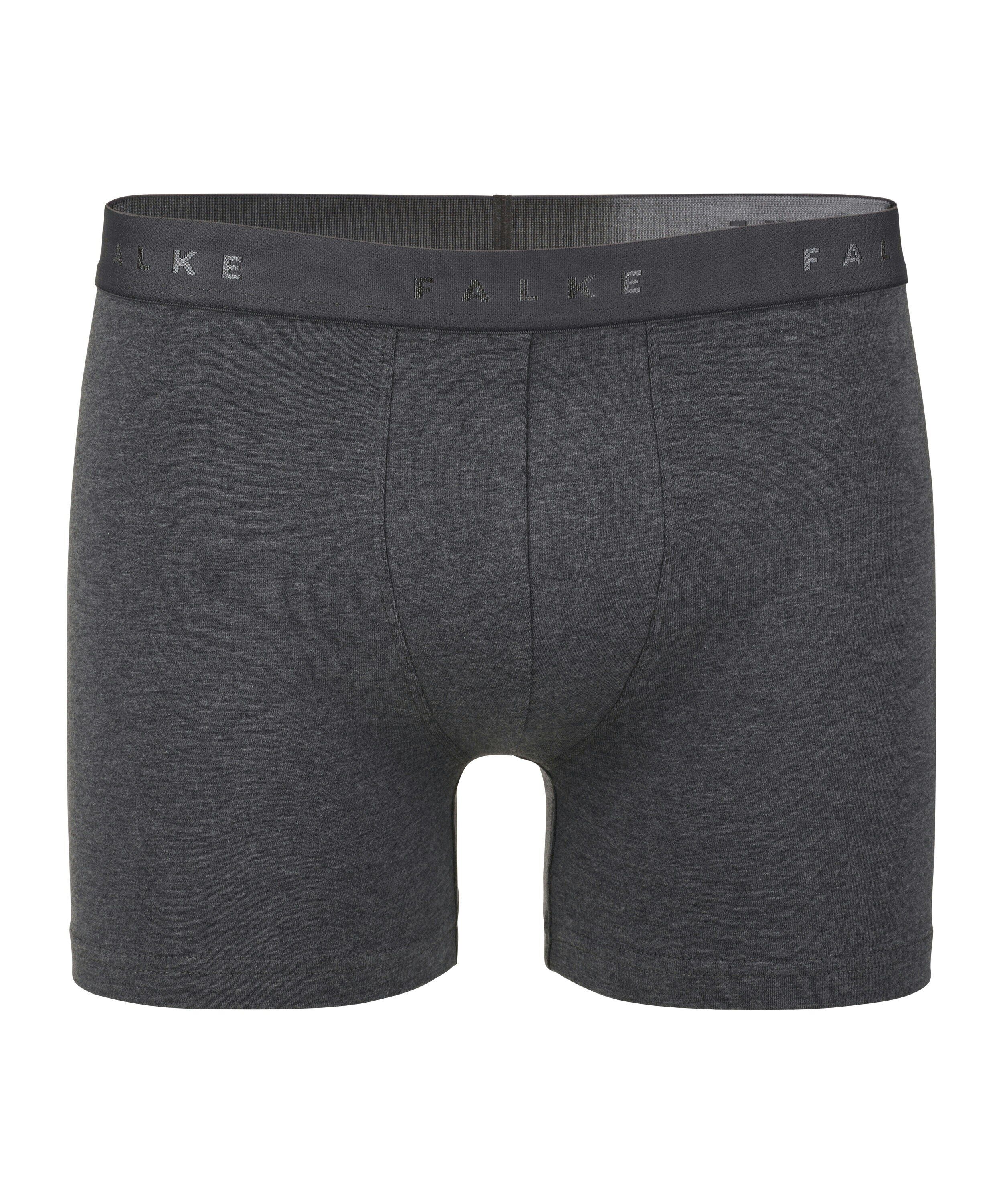 FALKE 2-pack heren boxer Daily Comfort, boxers normale lengte, donkergrijs (dark grey -heather)
