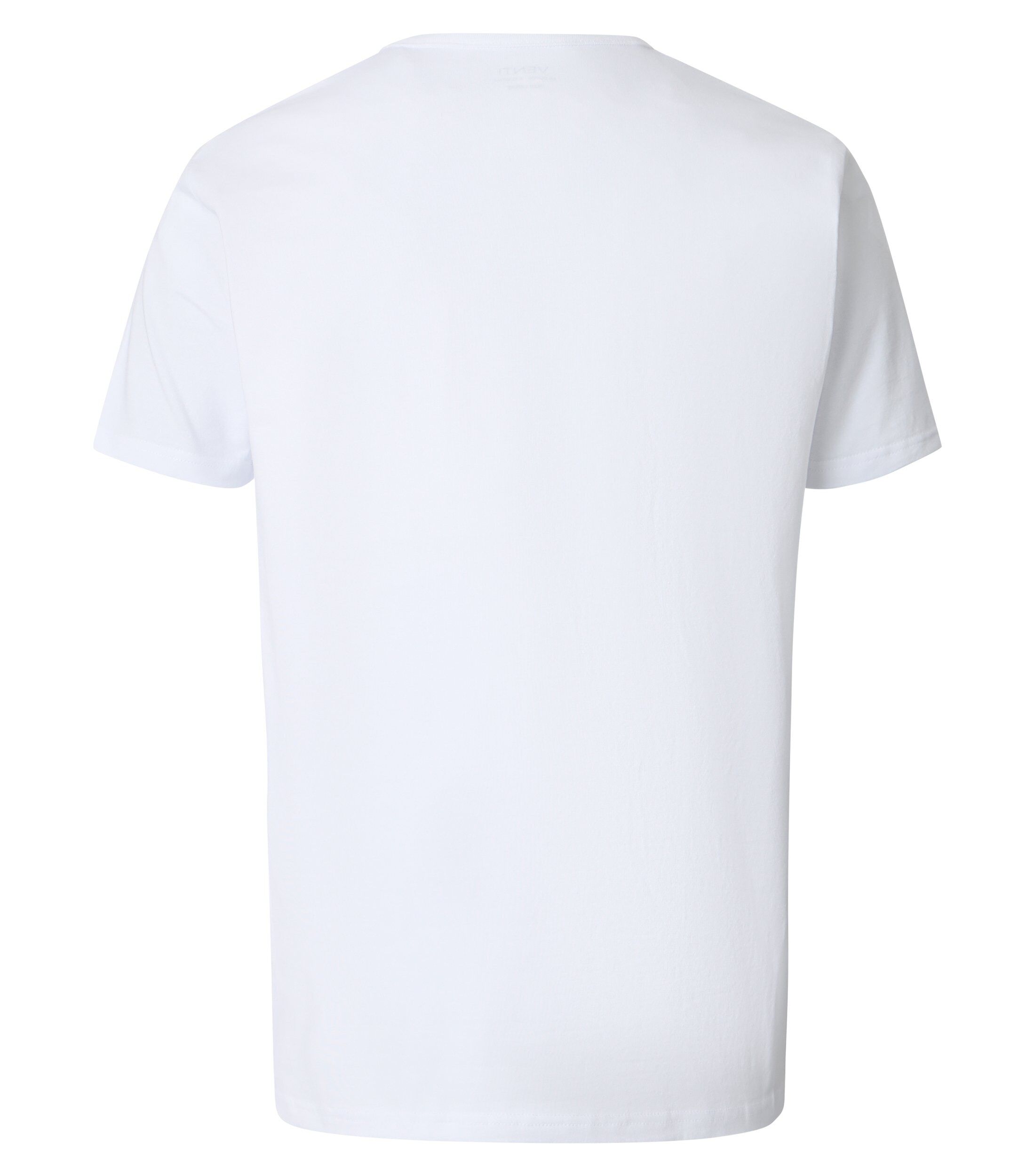 VENTI modern heren T-shirt (2-pack), wit