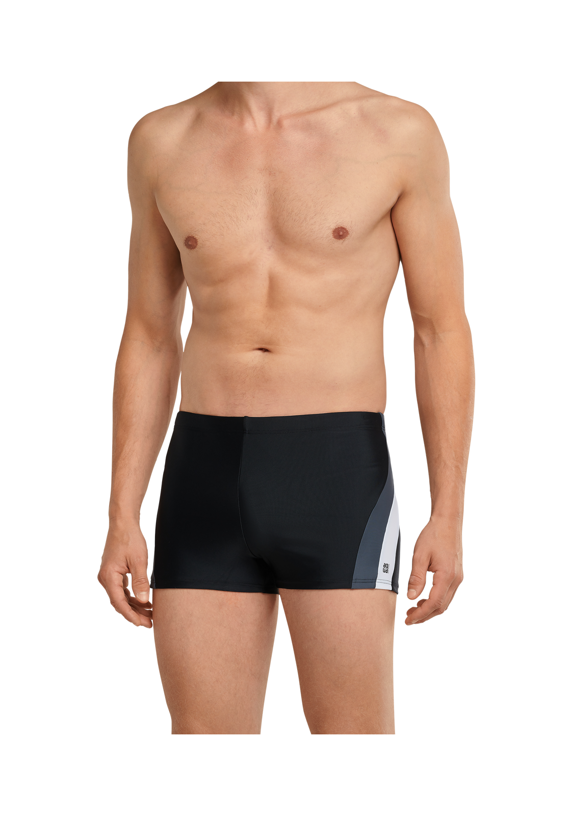 image_3_172768-000_3_1280x1280 SCHIESSER Nautical Active heren badkleding, retro zwembroek in gerecyclede tricot zijstrepen zwart