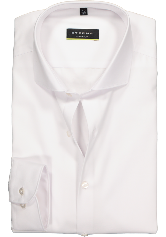 ETERNA super slim fit overhemd, niet doorschijnend twill, wit ETERNA super slim fit overhemd, niet doorschijnend twill, wit