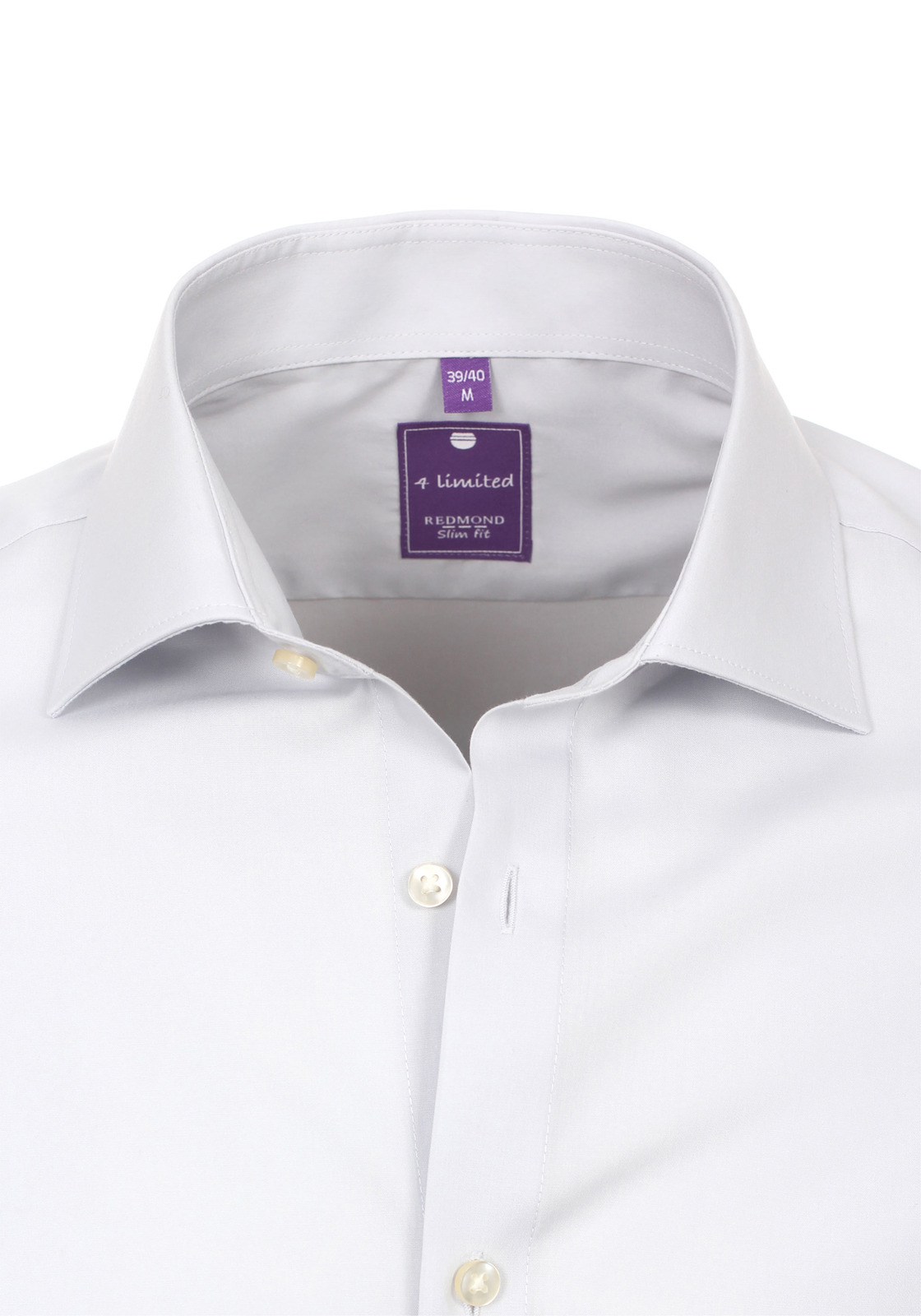 5-4049807348737-redmond-overhemd_HR Redmond slim fit overhemd, licht grijs