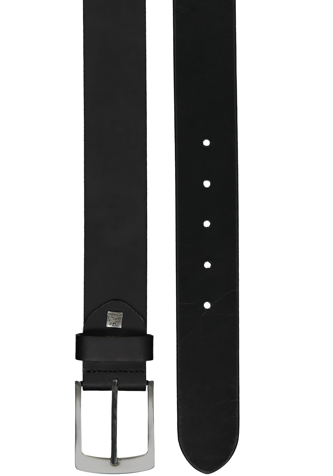 1-4032057087648_riemen__HR LINDENMANN leren heren riem, zwart casual