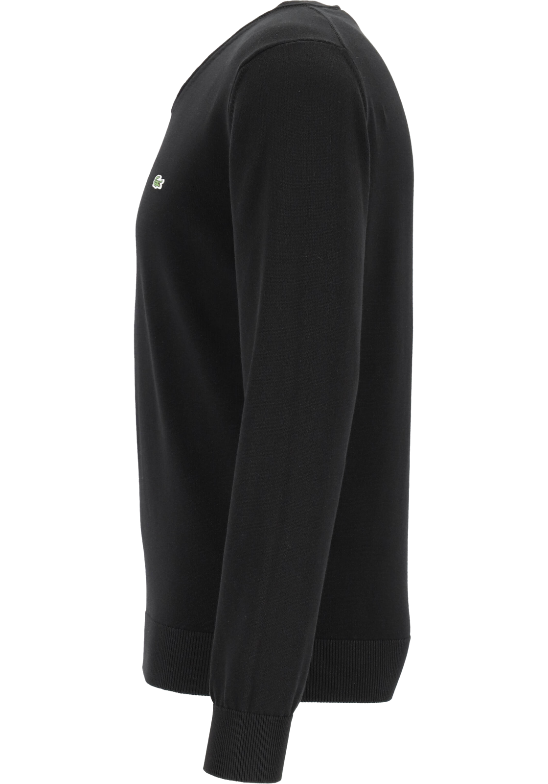 2-3614030065815-lacoste-Lacoste_TR_MAH2183031_zwart_4foto_HR Lacoste trui katoen V-hals, gebreide heren trui, zwart