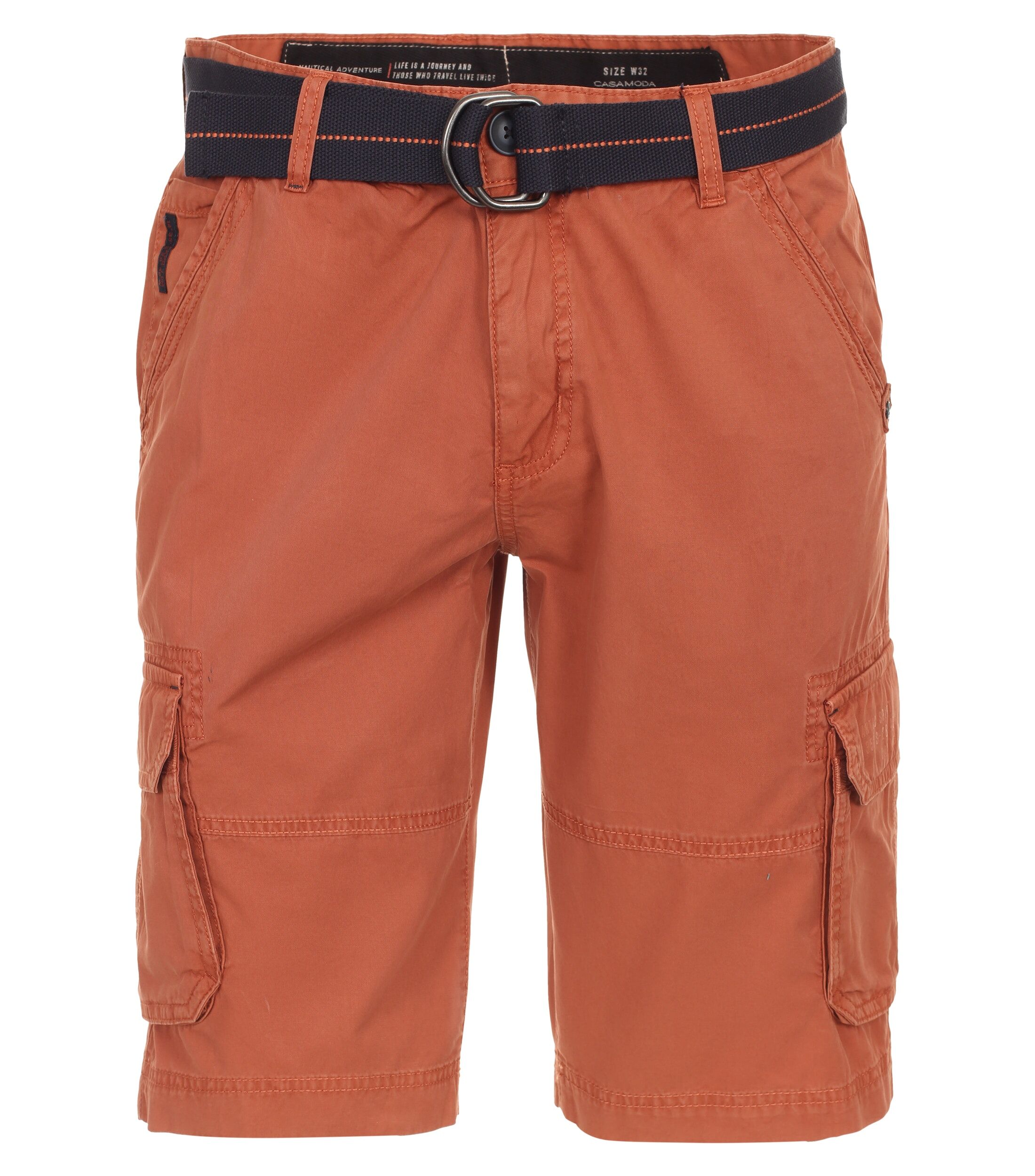 CASA MODA shorts BEN, heren cargo korte broek, warm oranje
