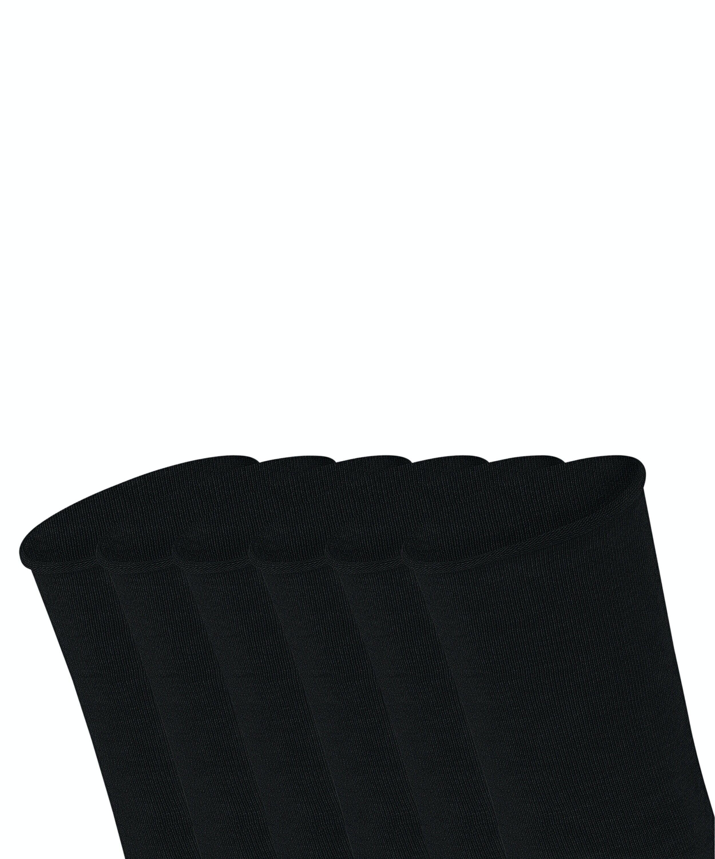 FALKE Happy Bundle 6-Pack damessokken, zwart (black)