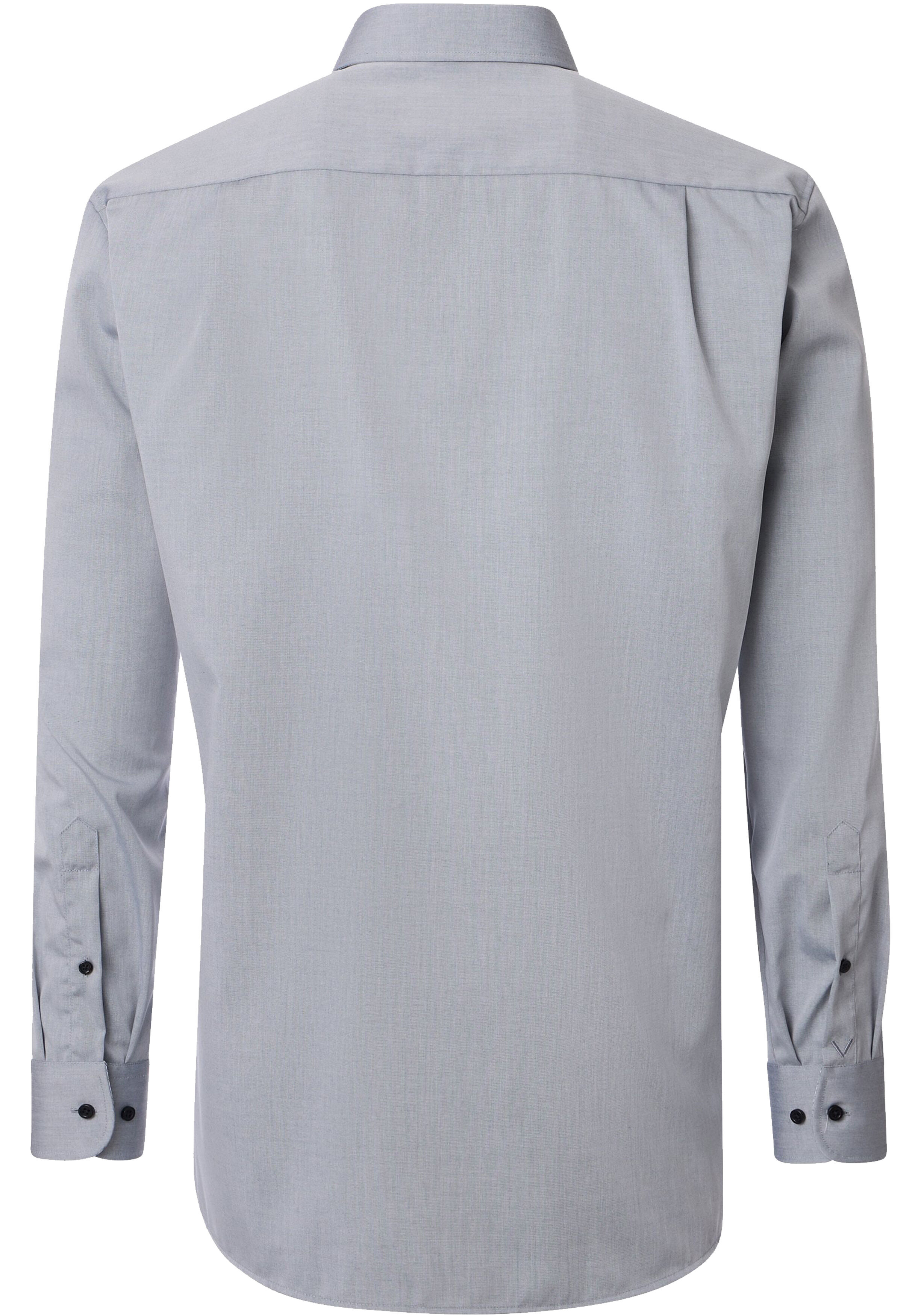 VENTI CASA MODA comfort fit overhemd, mouwlengte 72 cm, structuur, zilvergrijs