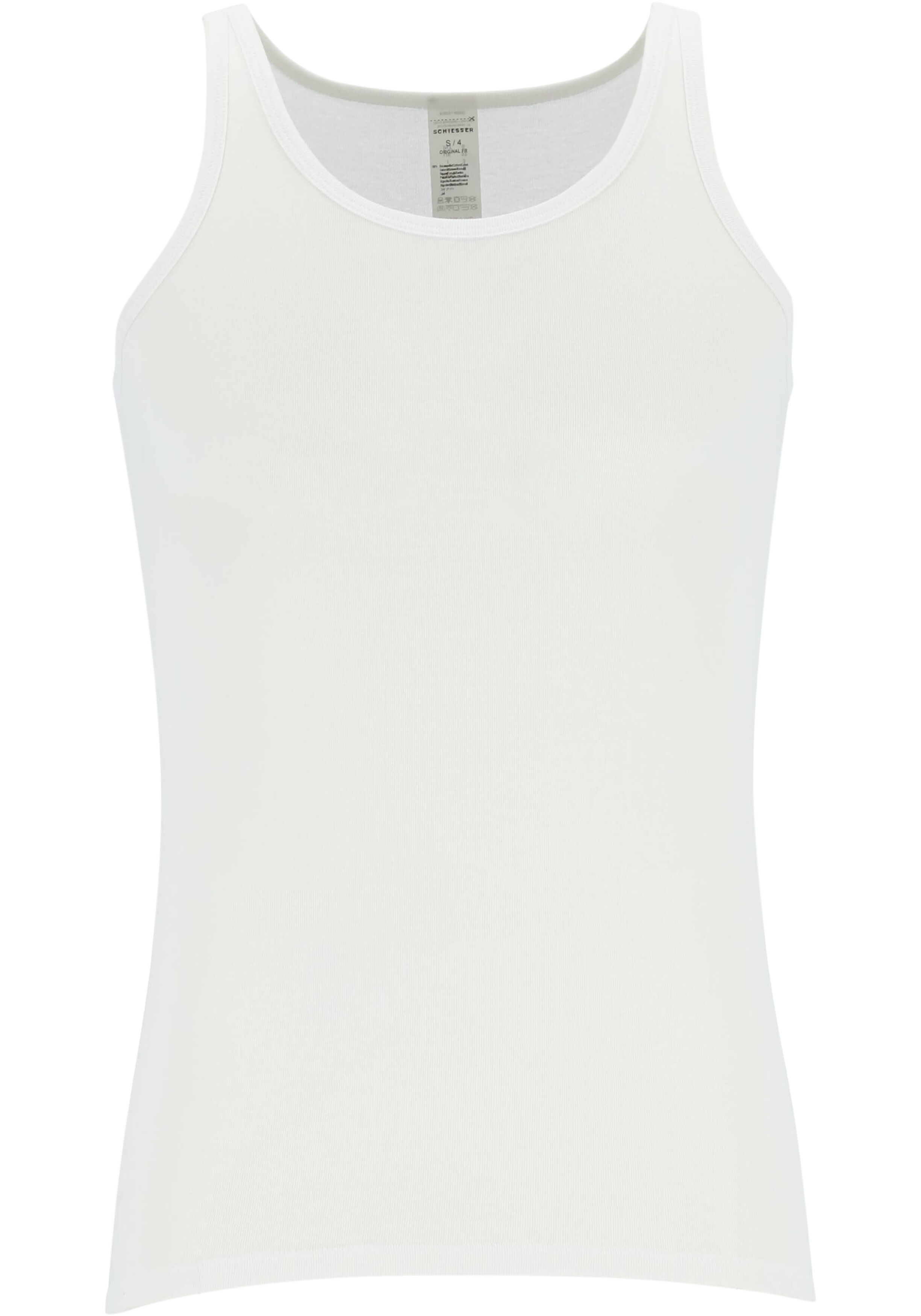 SCHIESSER Original Feinripp singlet (1-pack), wit