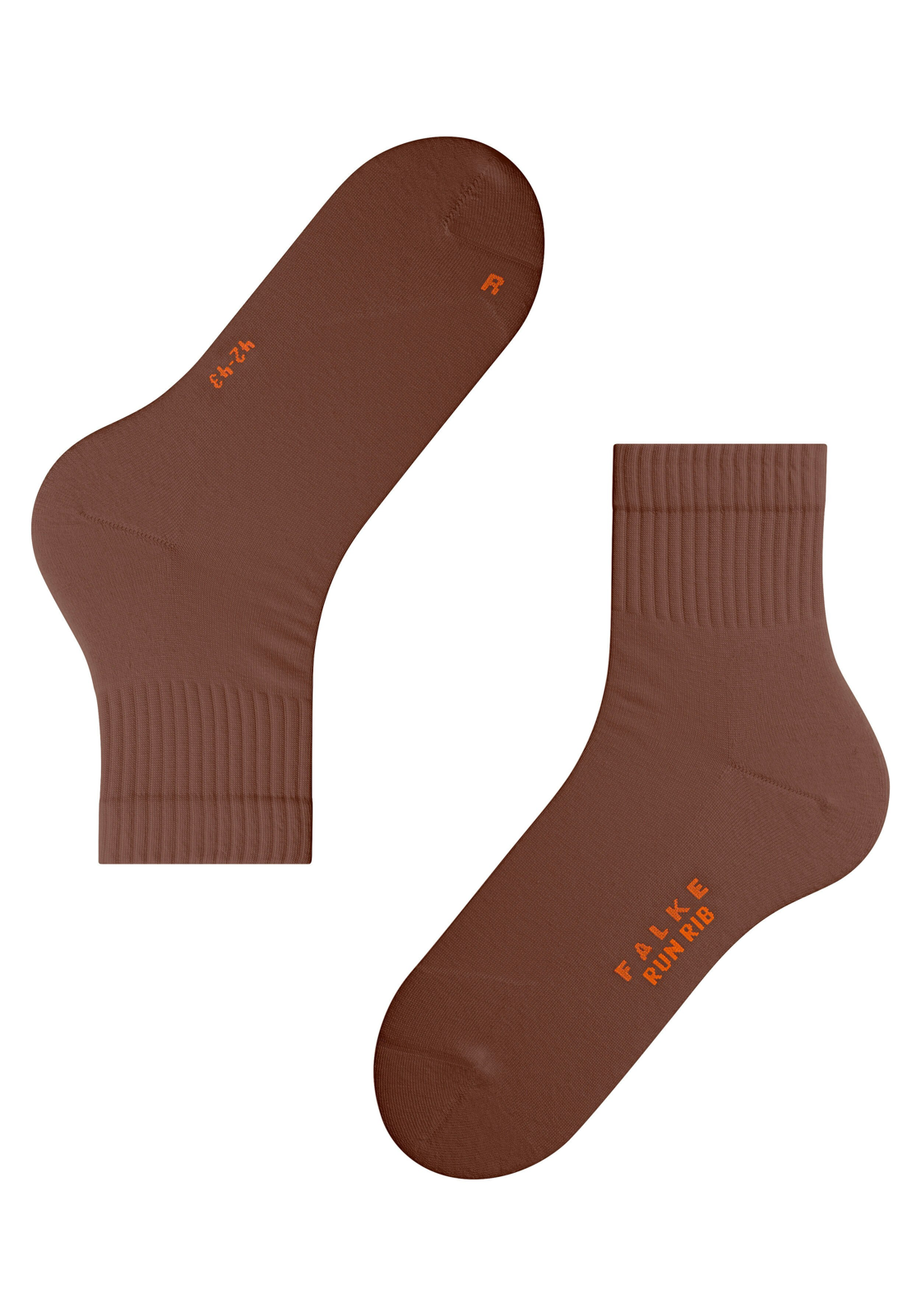 FALKE Run Rib unisex sokken kort, bruin (havanaclub) FALKE Run Rib unisex sokken kort, bruin (havanaclub)