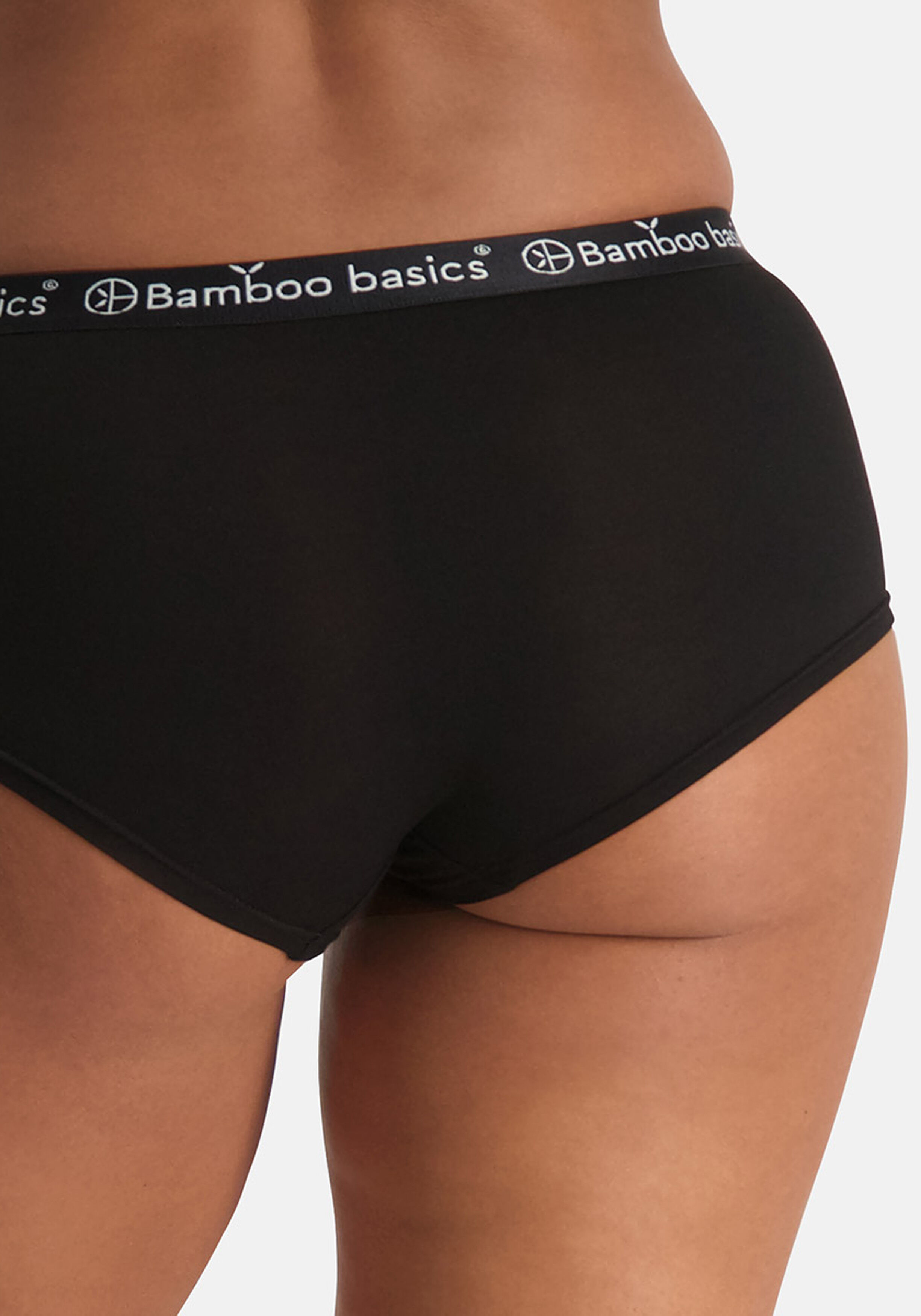 Bamboo Basics Ivy hipster (2-pack), dames heupslip, zwart