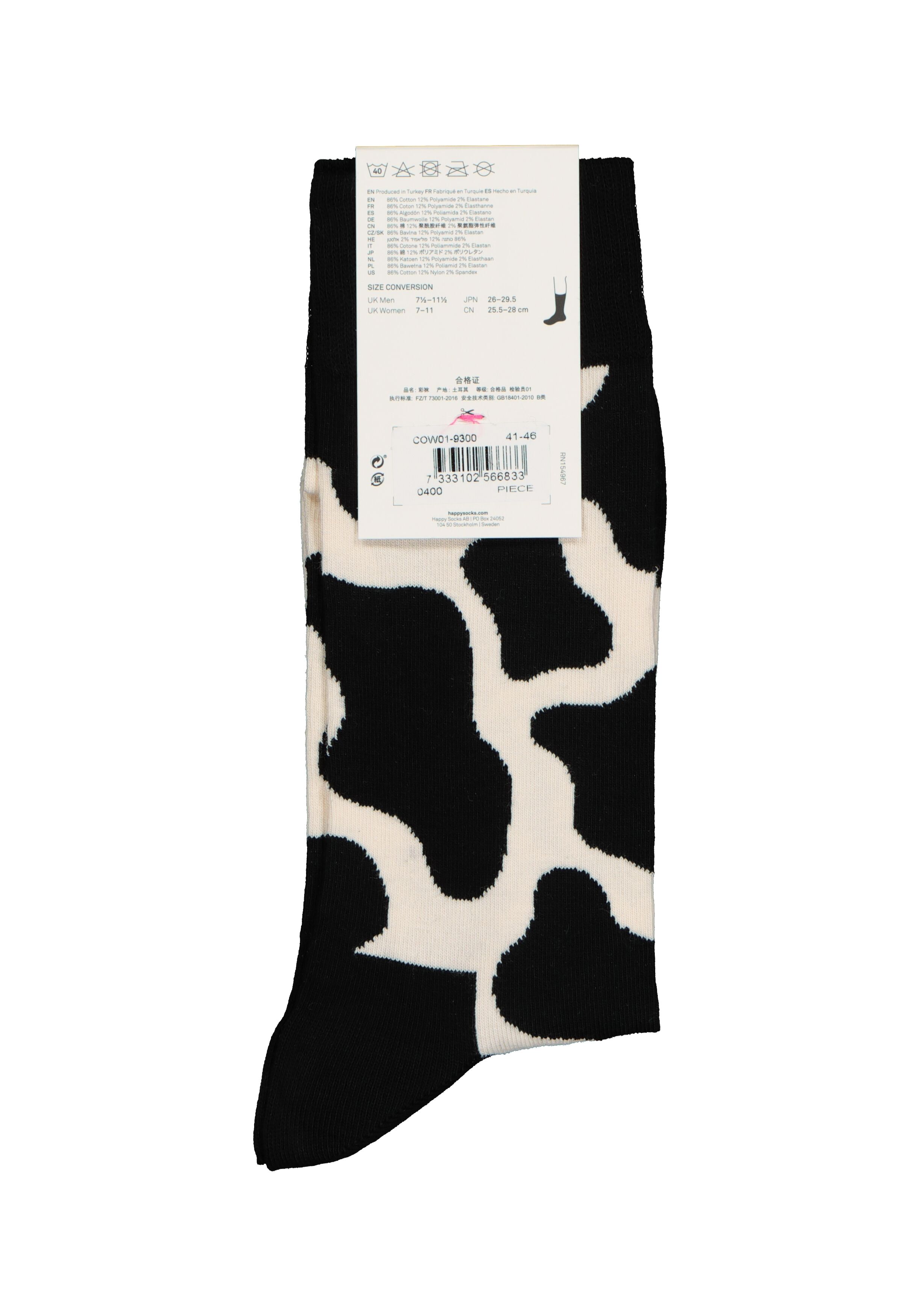 Happy Socks Cow Sock, unisex sokken