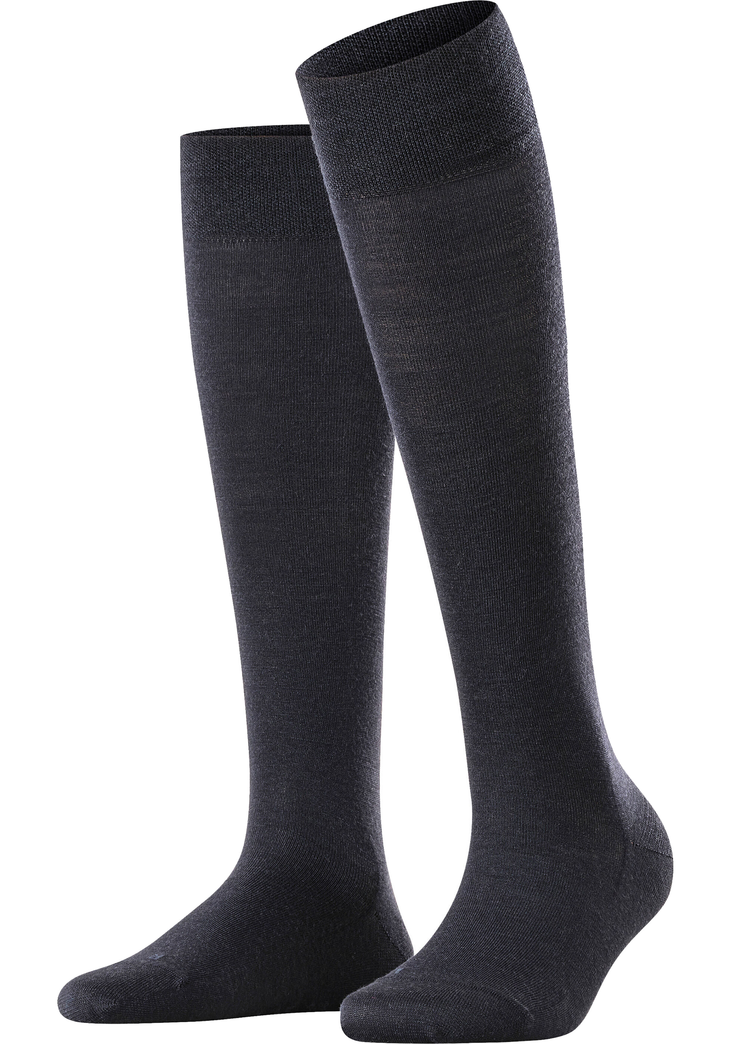 FALKE Sensitive Berlin dames kniekousen, donkerblauw (dark navy)