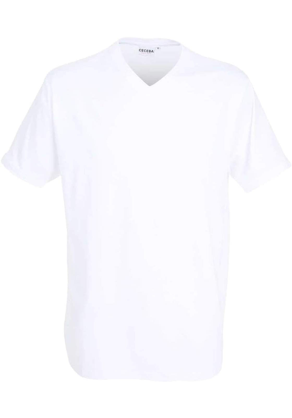 2-4011694703142_HR Ceceba heren T-shirt V-hals (2-pack), wit