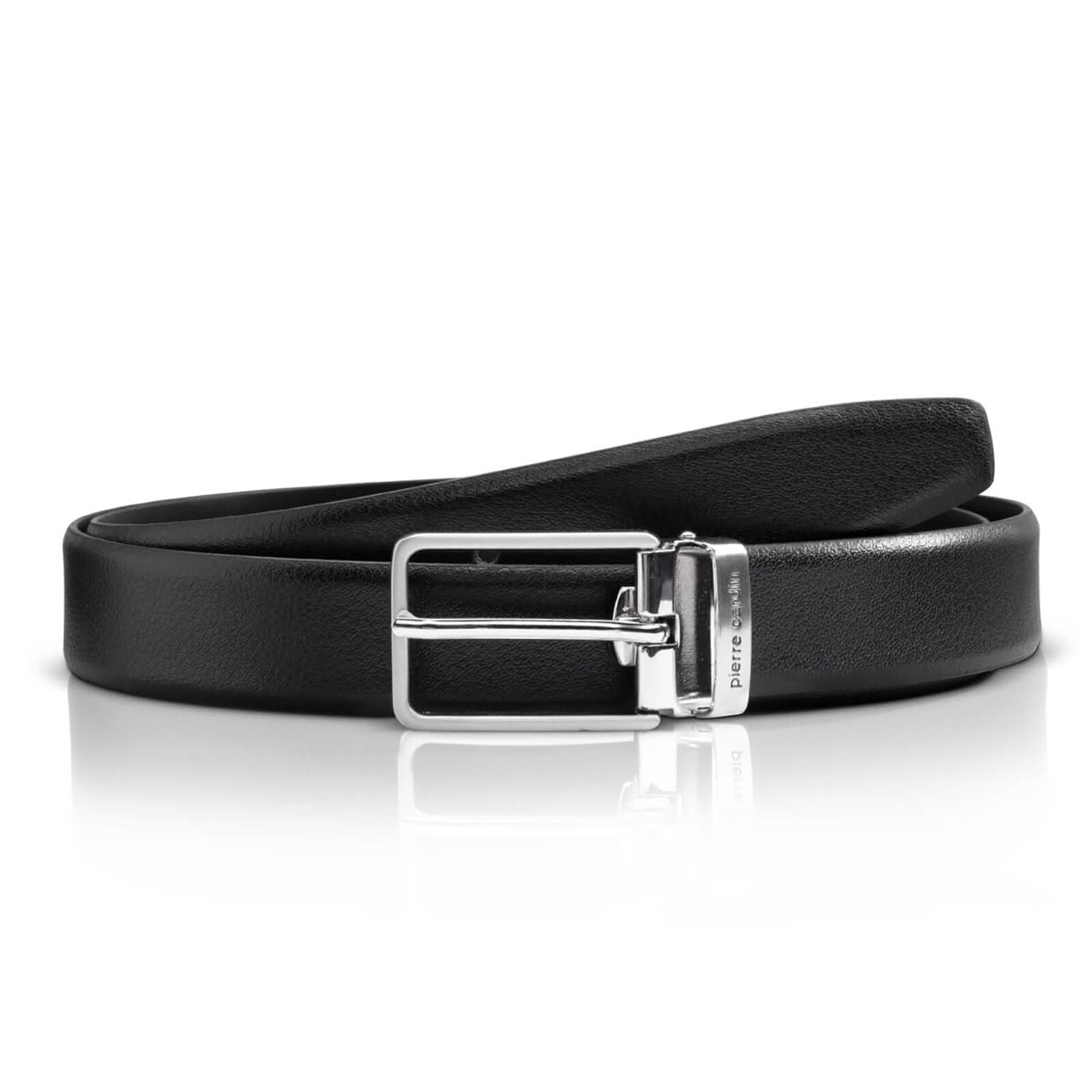PIERRE CARDIN leren heren riem, zwart