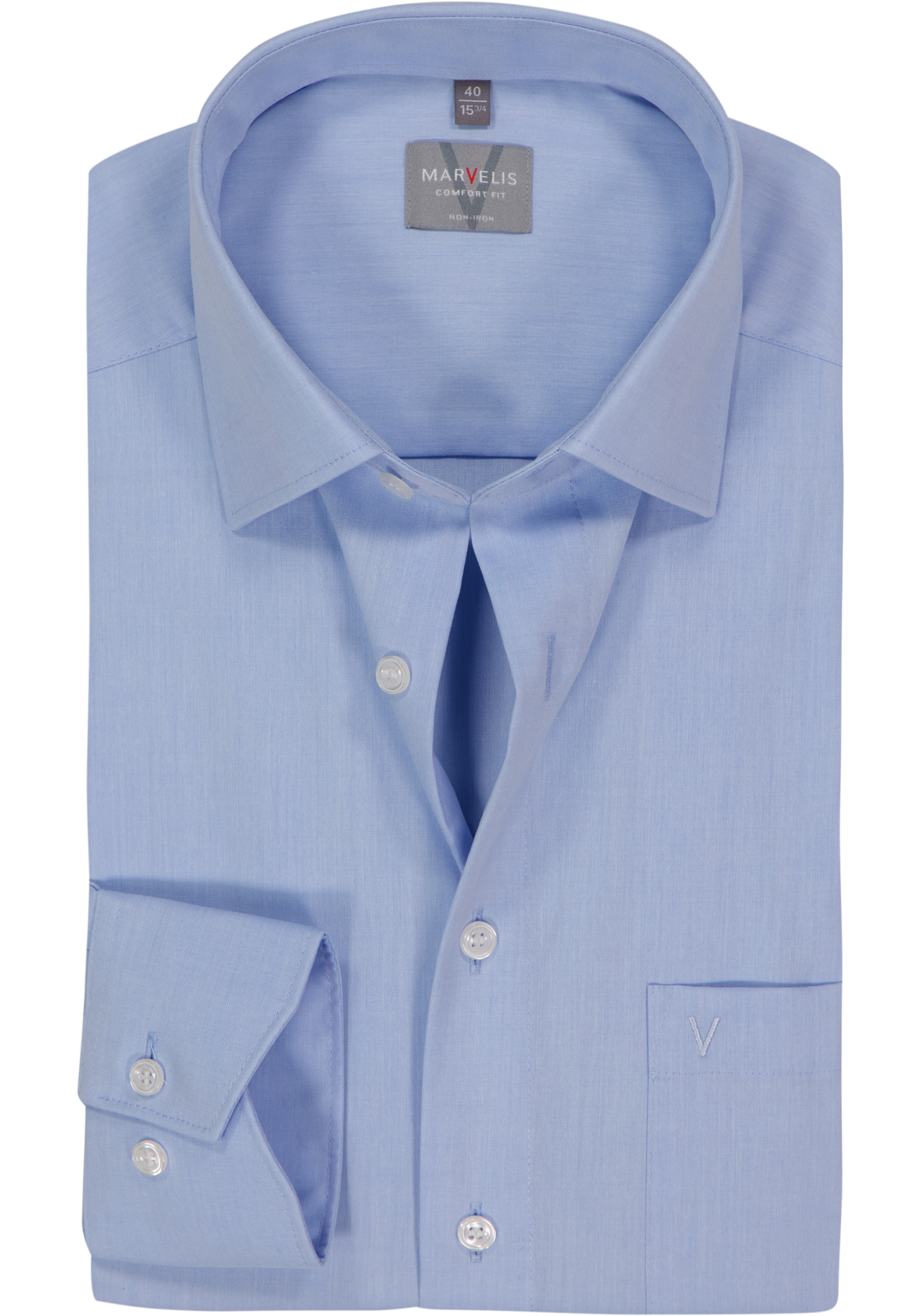 MARVELIS comfort fit overhemd, lichtblauw MARVELIS comfort fit overhemd, lichtblauw