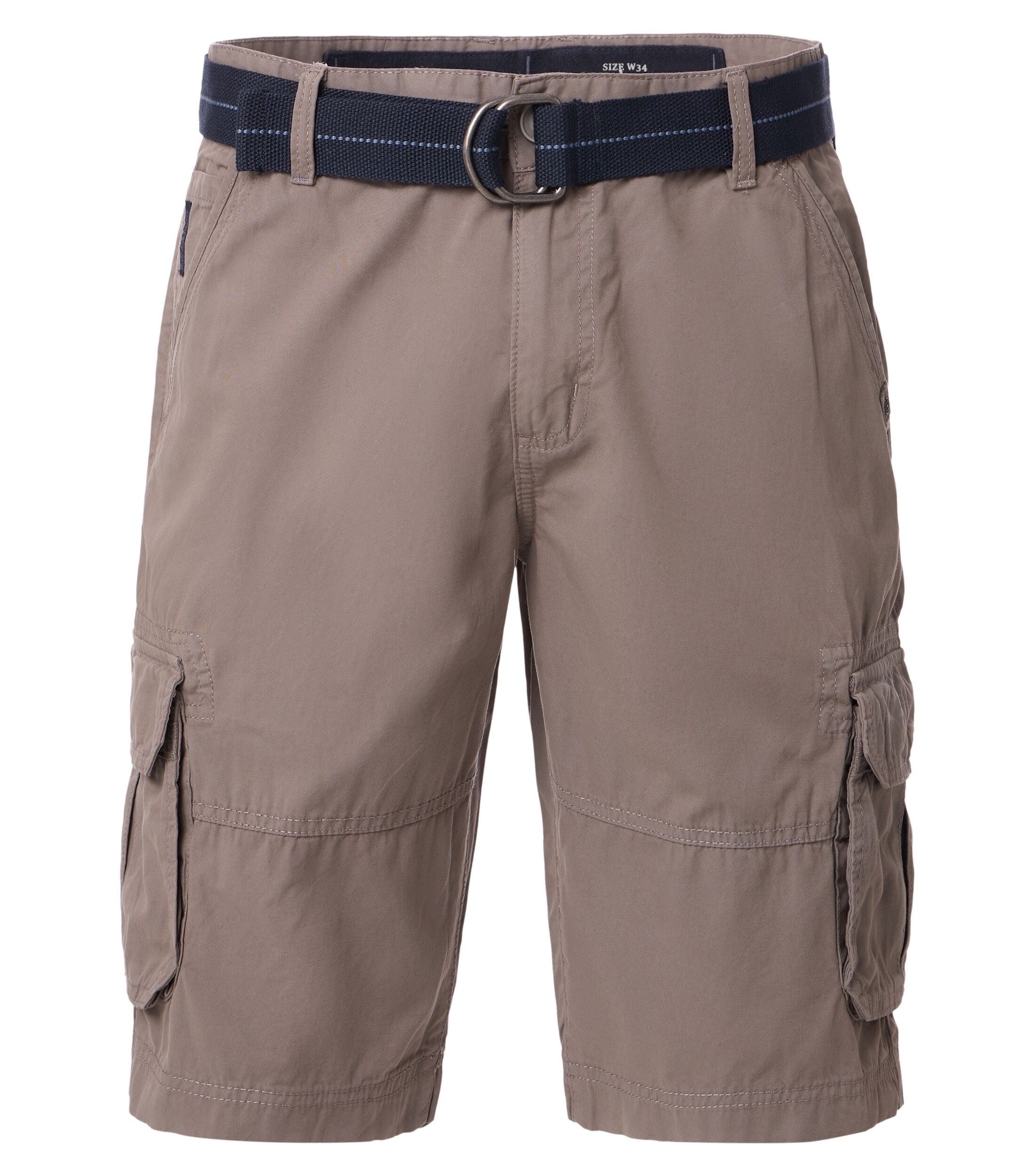 CASA MODA shorts BEN, heren cargo korte broek, zilvergrijs