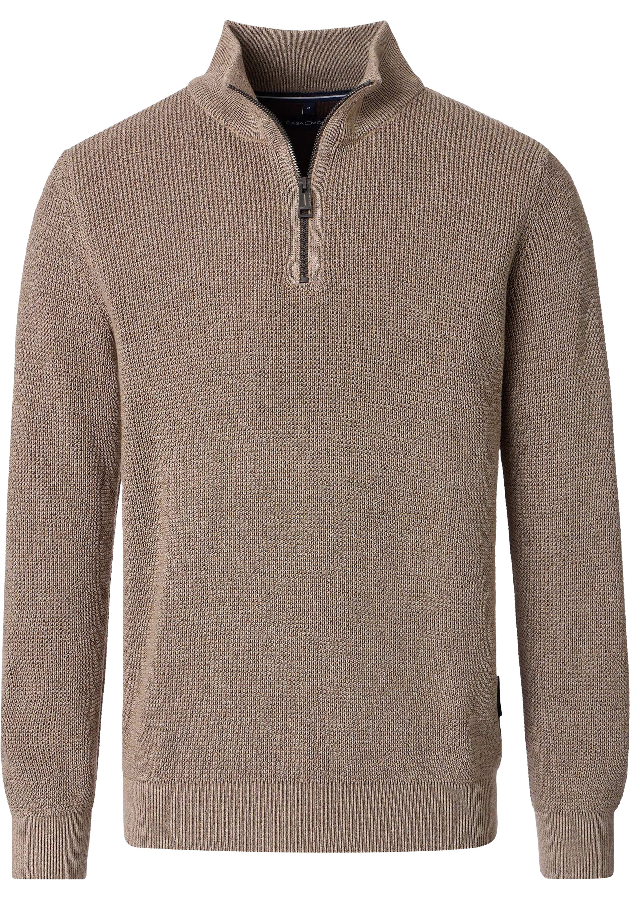 CASA MODA comfort fit schipperstrui, beige, bruin