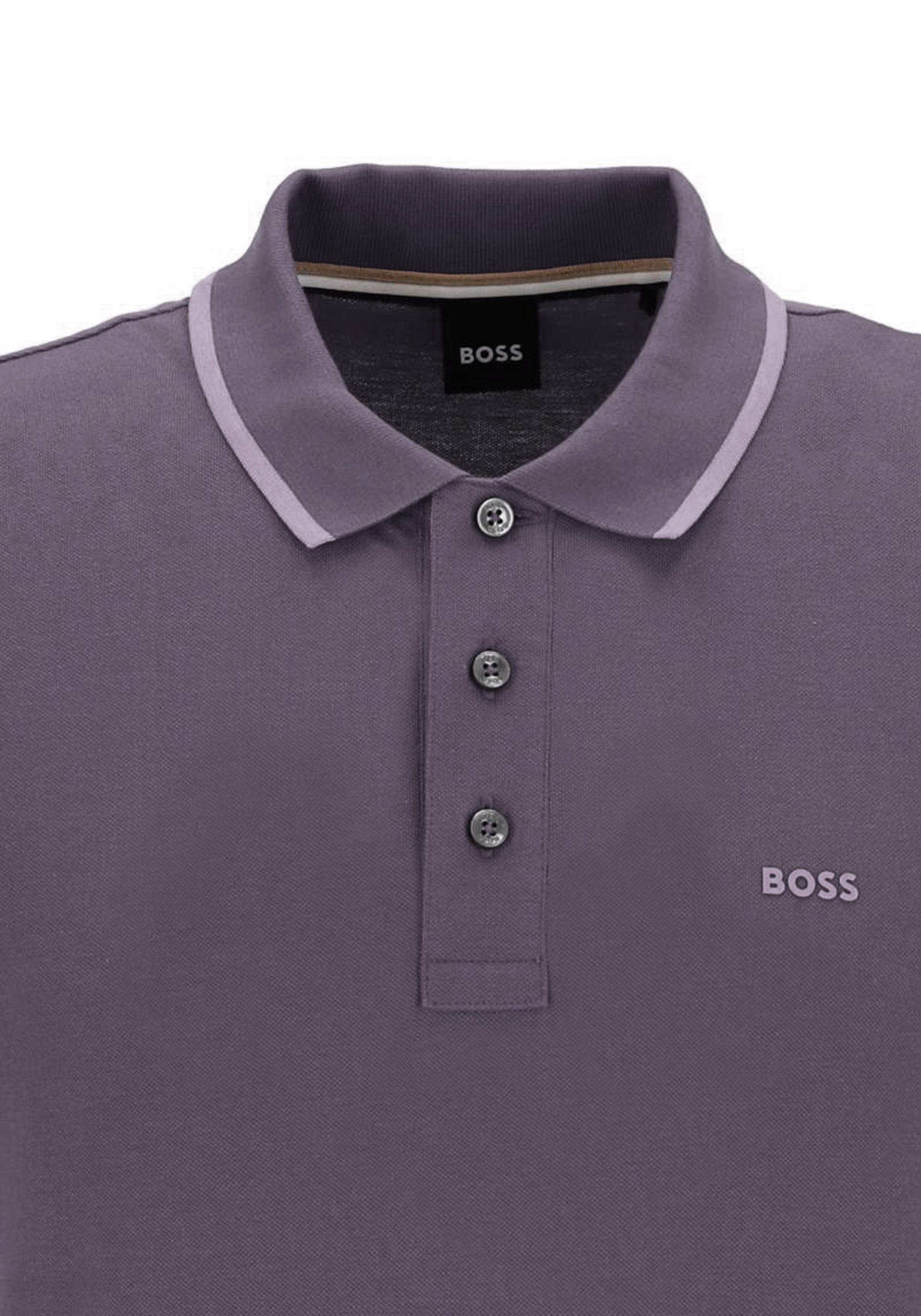 BOSS Parlay regular fit polo, pique, paars
