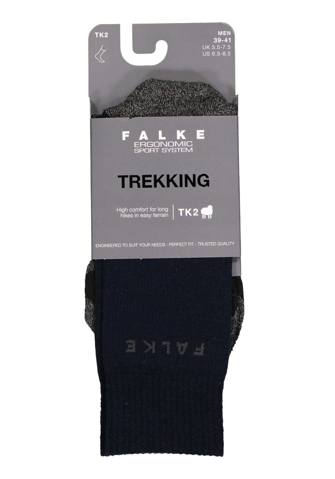 2-4004757044238_falke_sokken_1p_HR FALKE TK2 heren wandelsokken, blauw (marine)