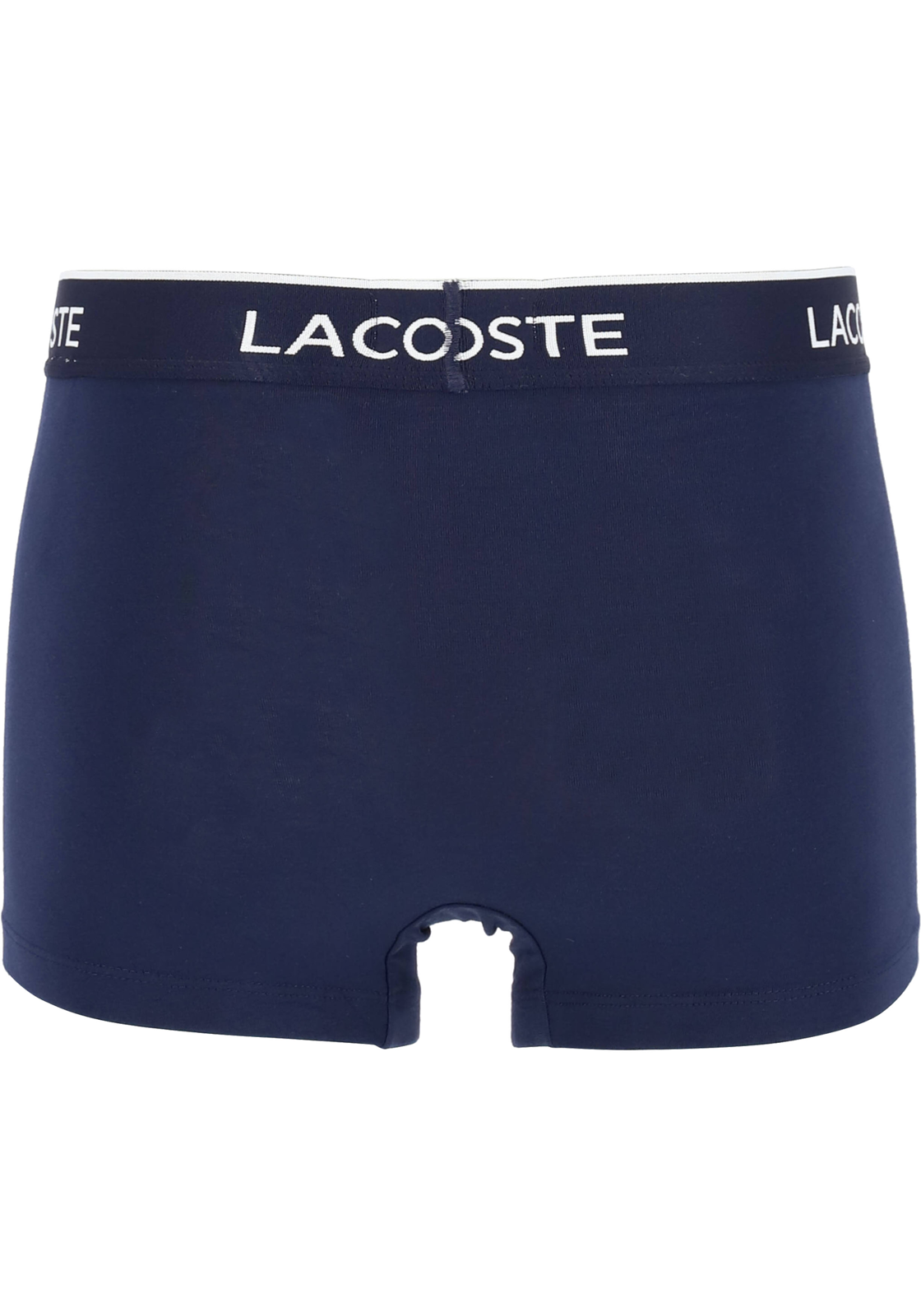 10-3665926962701-lacoste-LACOSTE_5H3401HY0_BLAUW_4fotos_HR Lacoste Boxer Trunks (3-pack), heren boxers kort, blauw met gekleurde tailleband