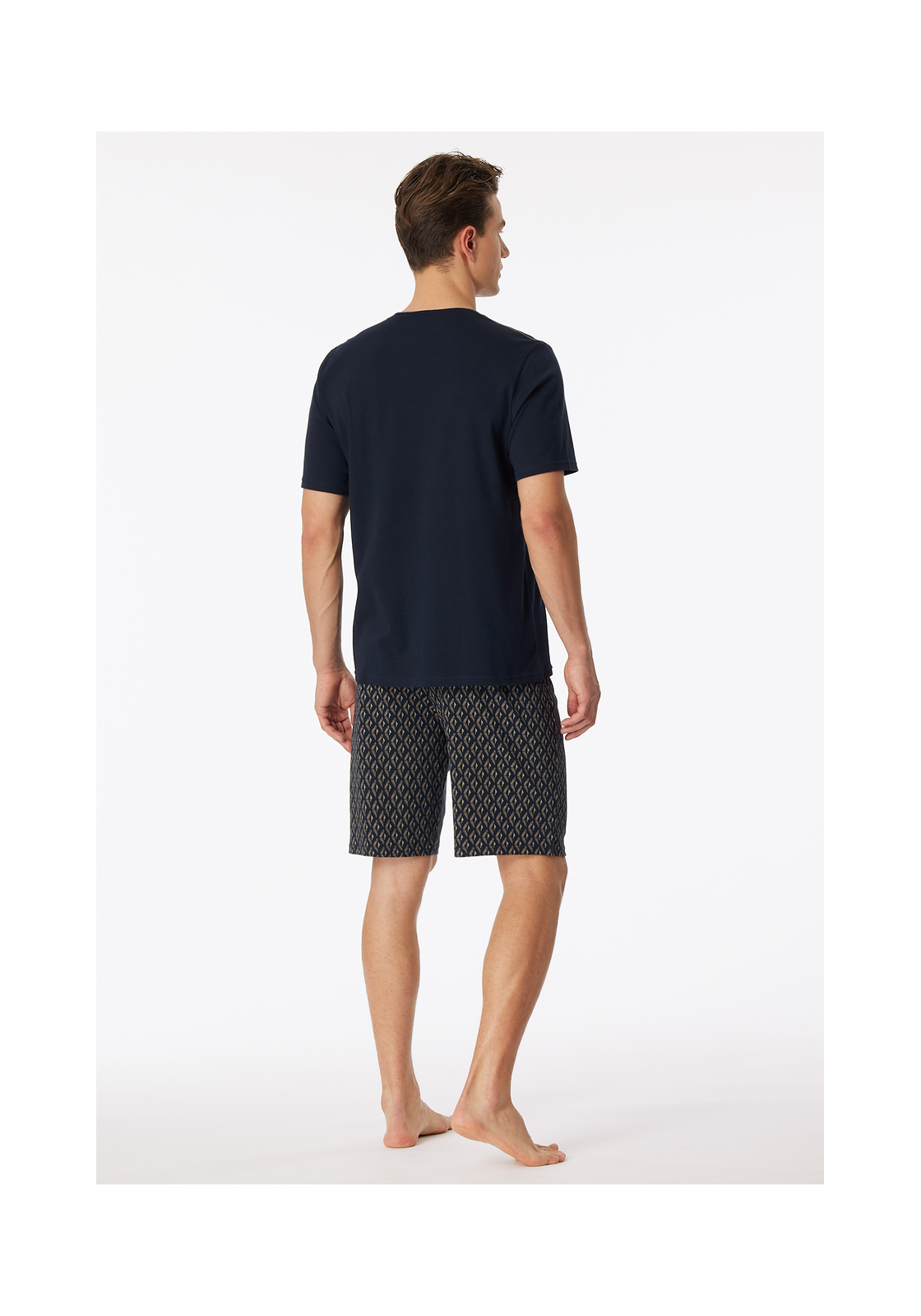 image_4_181171-804_1_1280x1280 SCHIESSER Fine Interlock pyjamaset, heren pyjama short interlock nachtblauw gedessineerd