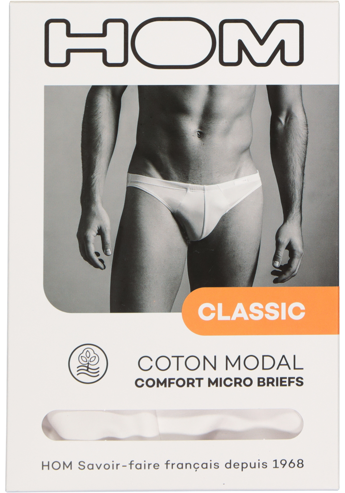 3-9009984082669_Hom_Slip_HR HOM Classic comfort micro briefs (1-pack), heren micro slip, wit