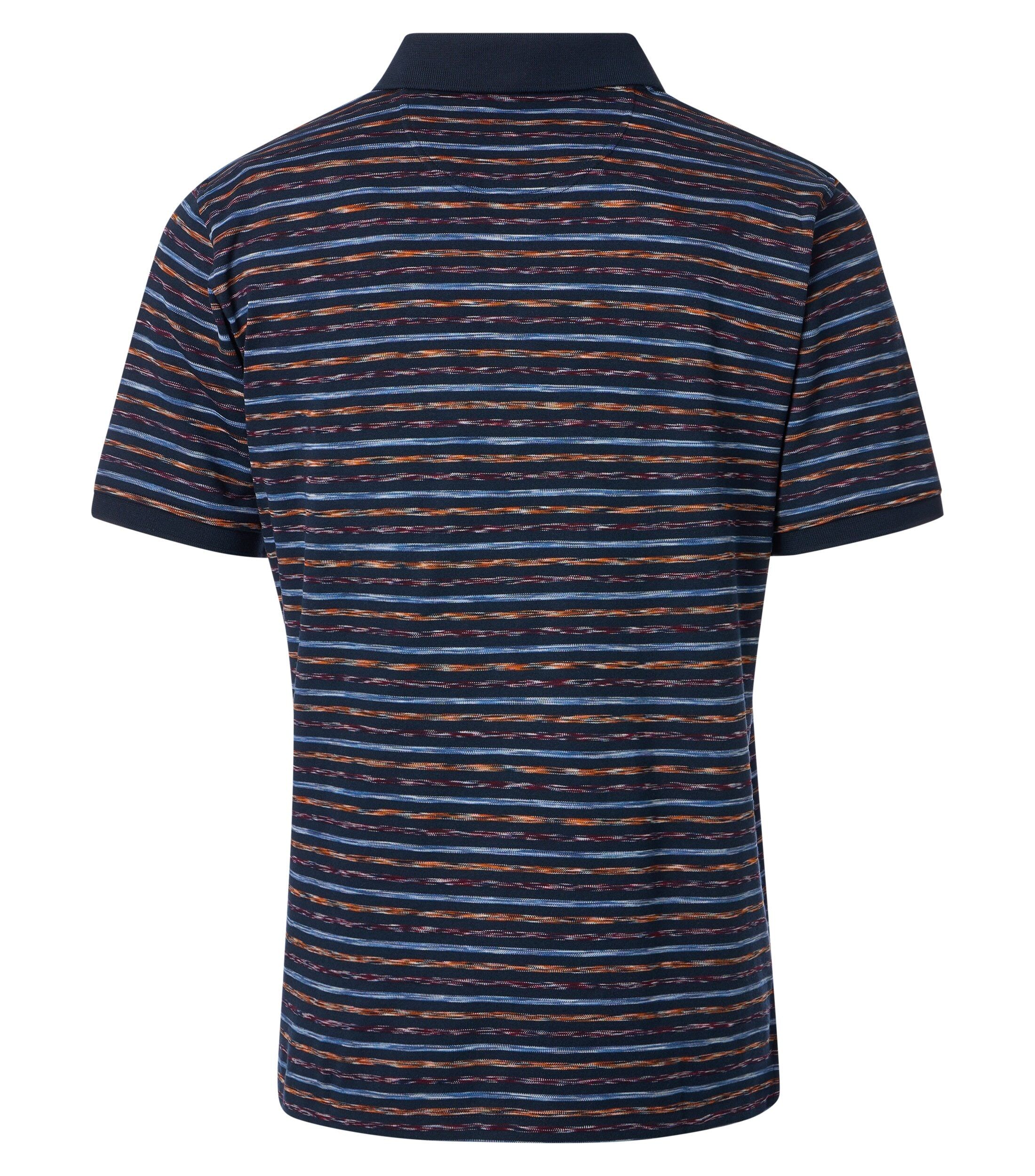 CASA MODA comfort fit heren polo, blauw dessin