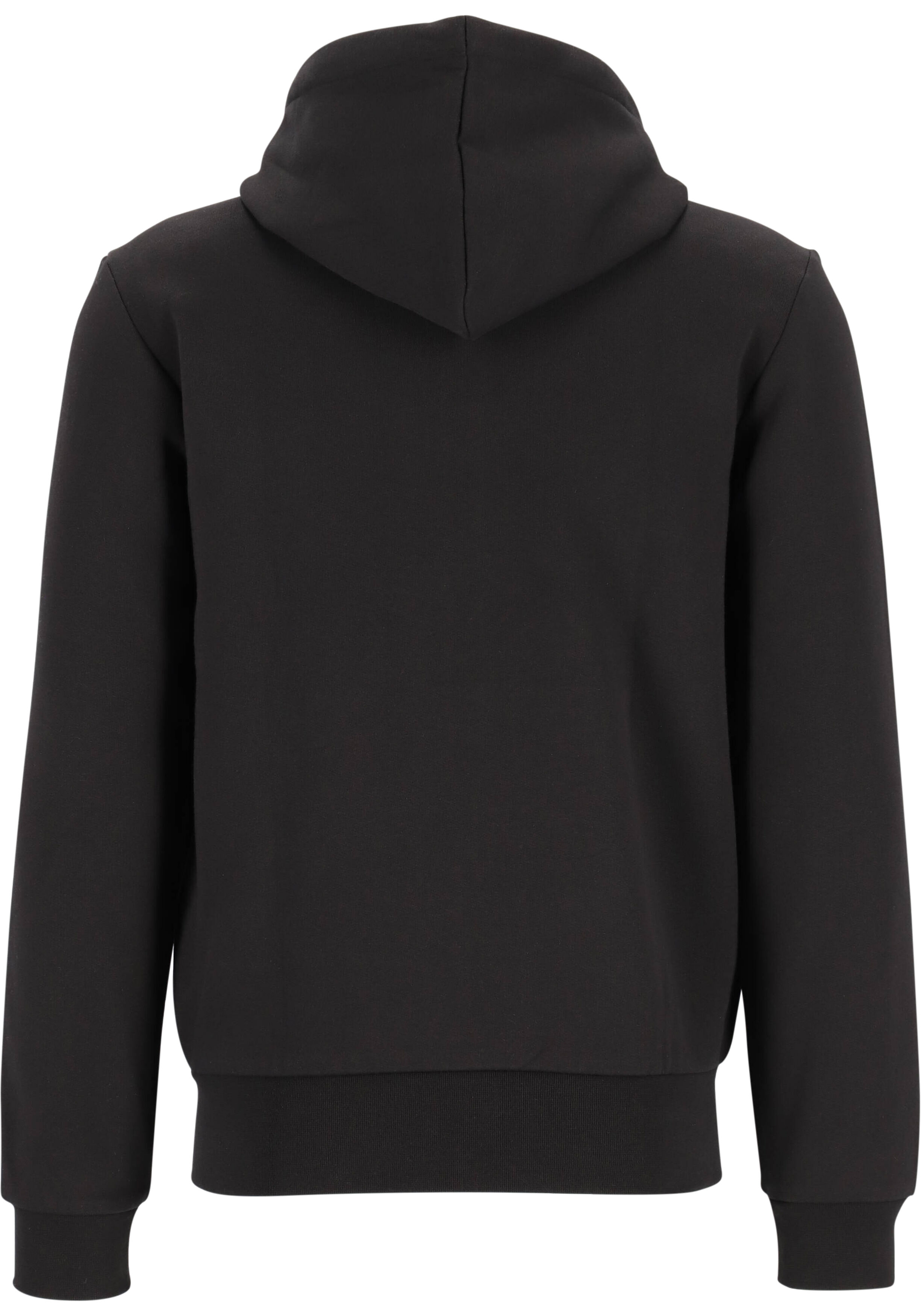 Lacoste heren hoodie sweatsvest, met rits, zwart