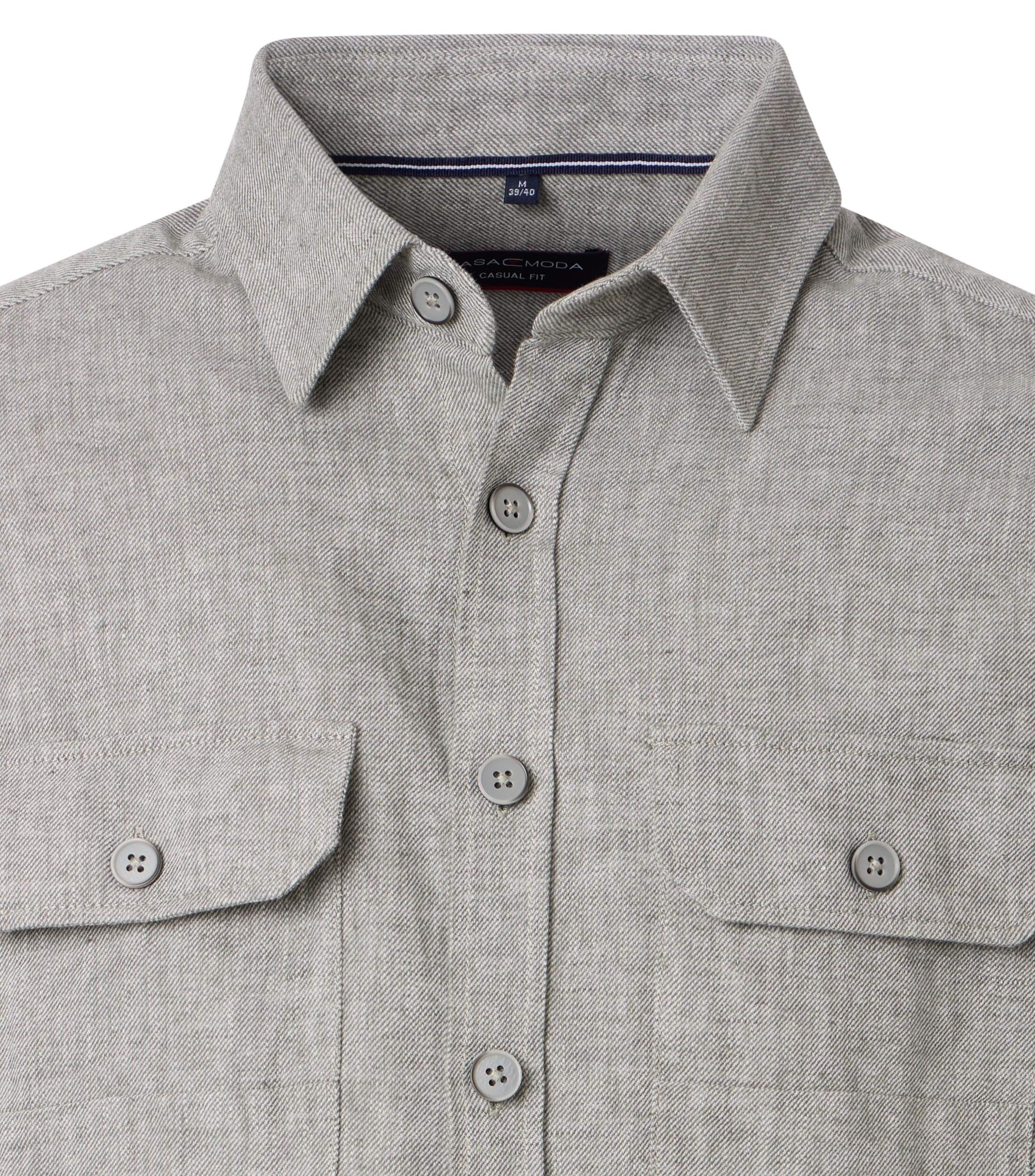 CASA MODA comfort fit overshirt, grijs