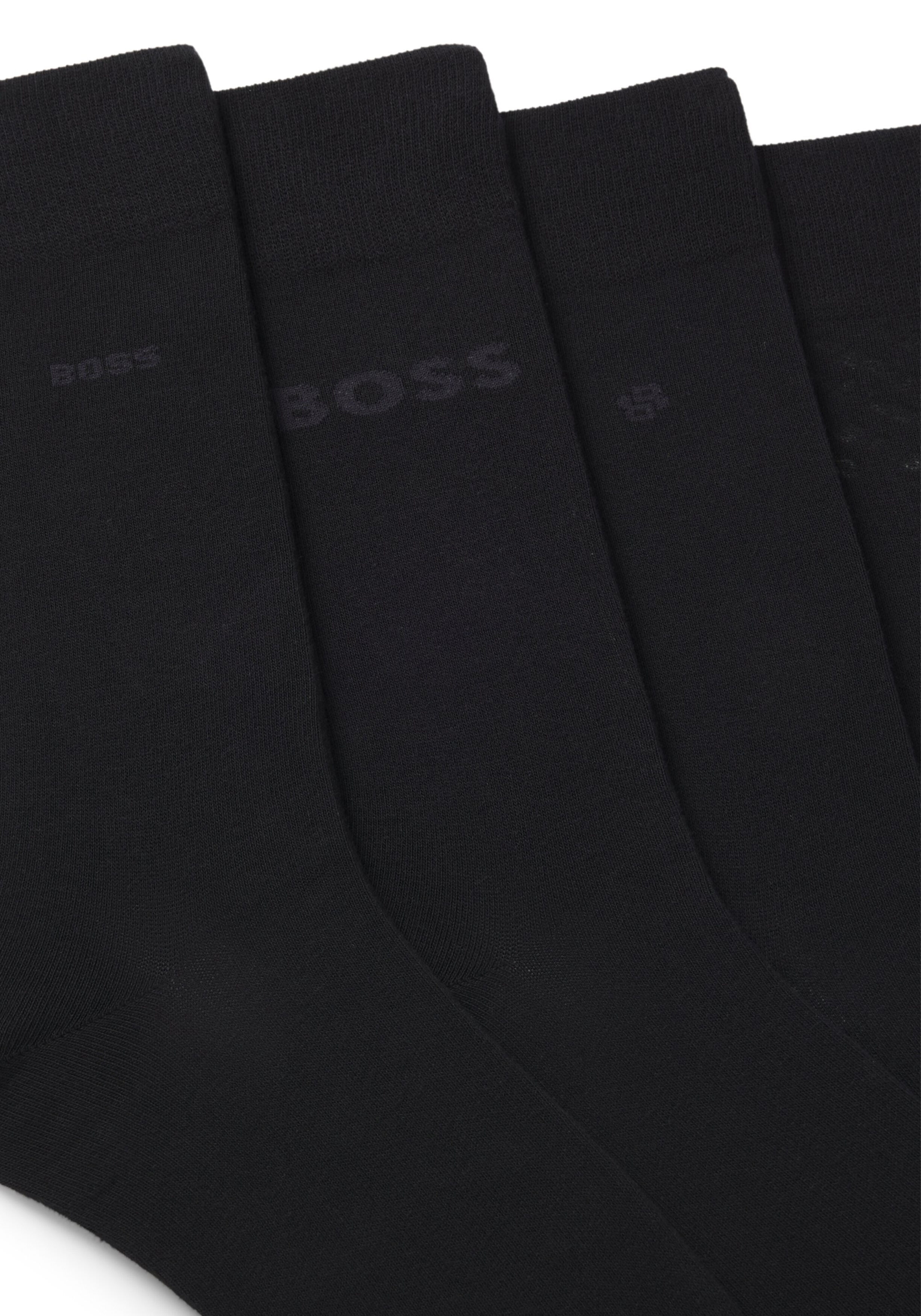 BOSS cadeauset herensokken (4-pack), zwart met verschillende dessins