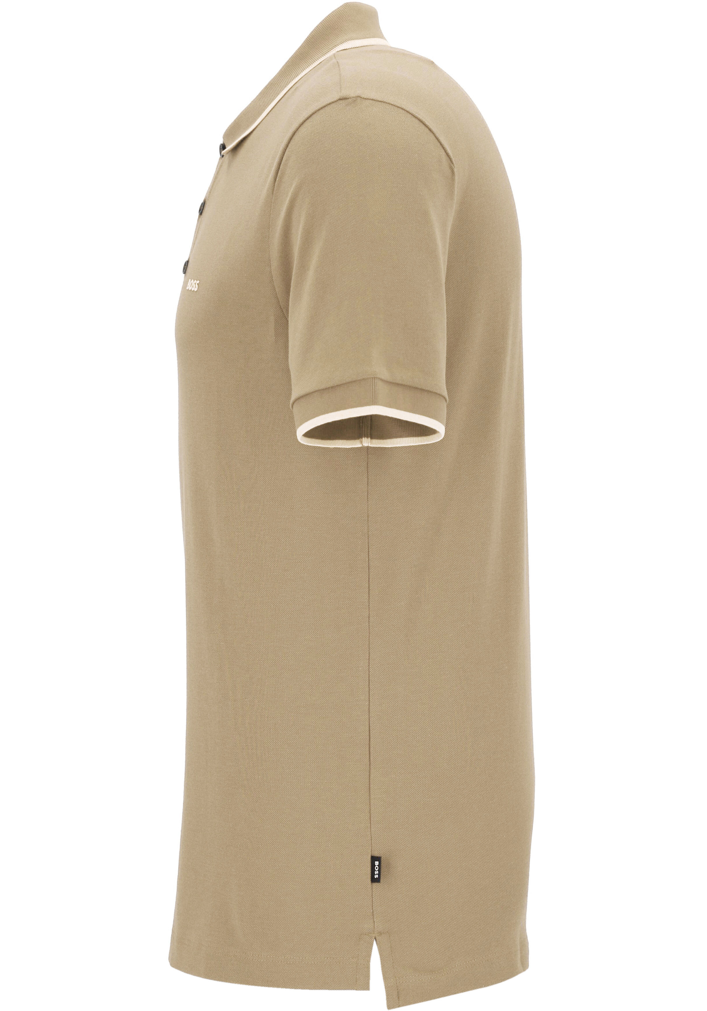 BOSS Parlay regular fit polo, pique, beige